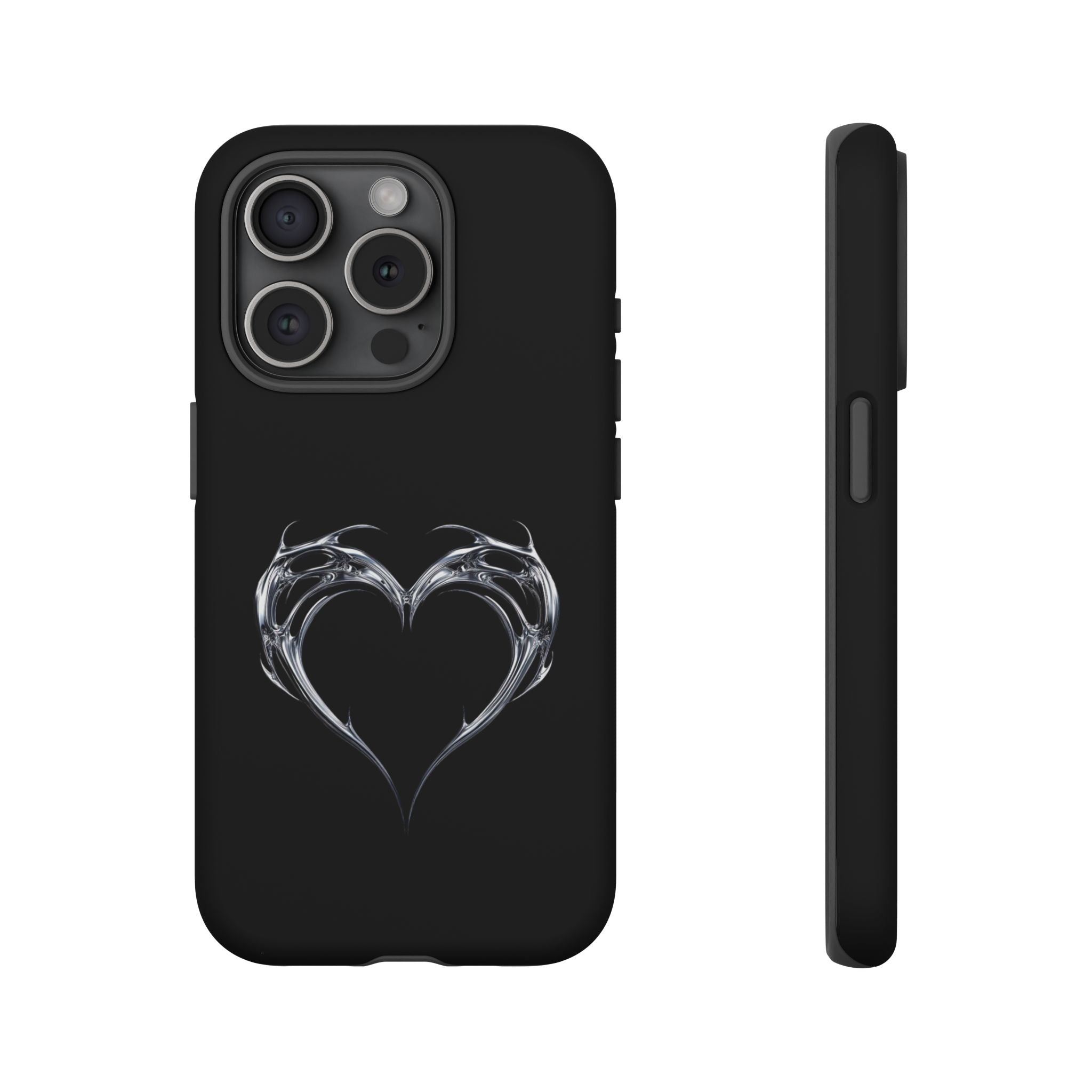 Tough Cases — Black Smoky Heart Phone Case