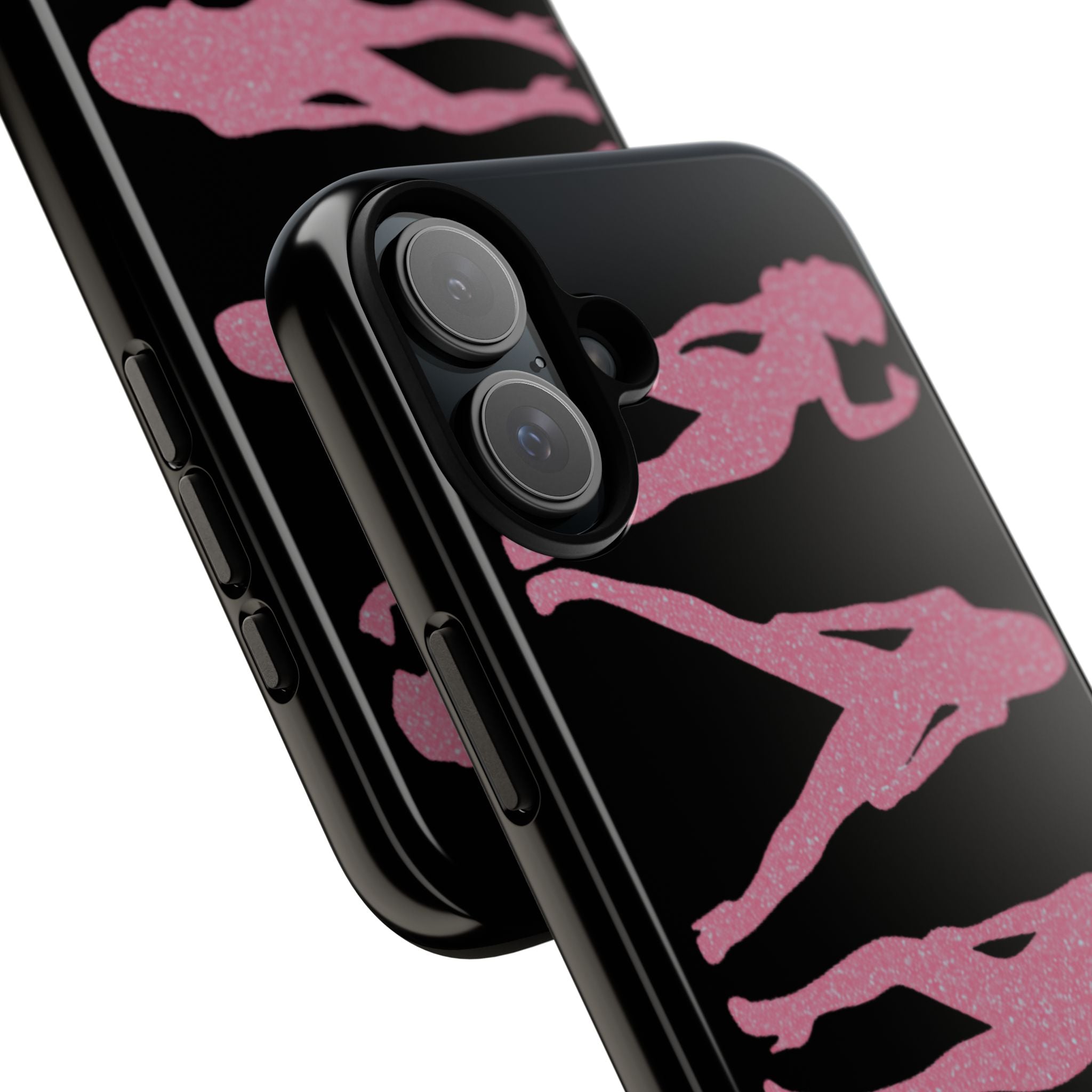 Pink Silhouette Girls Phone Case – Tough Cases Protective iPhone Cover