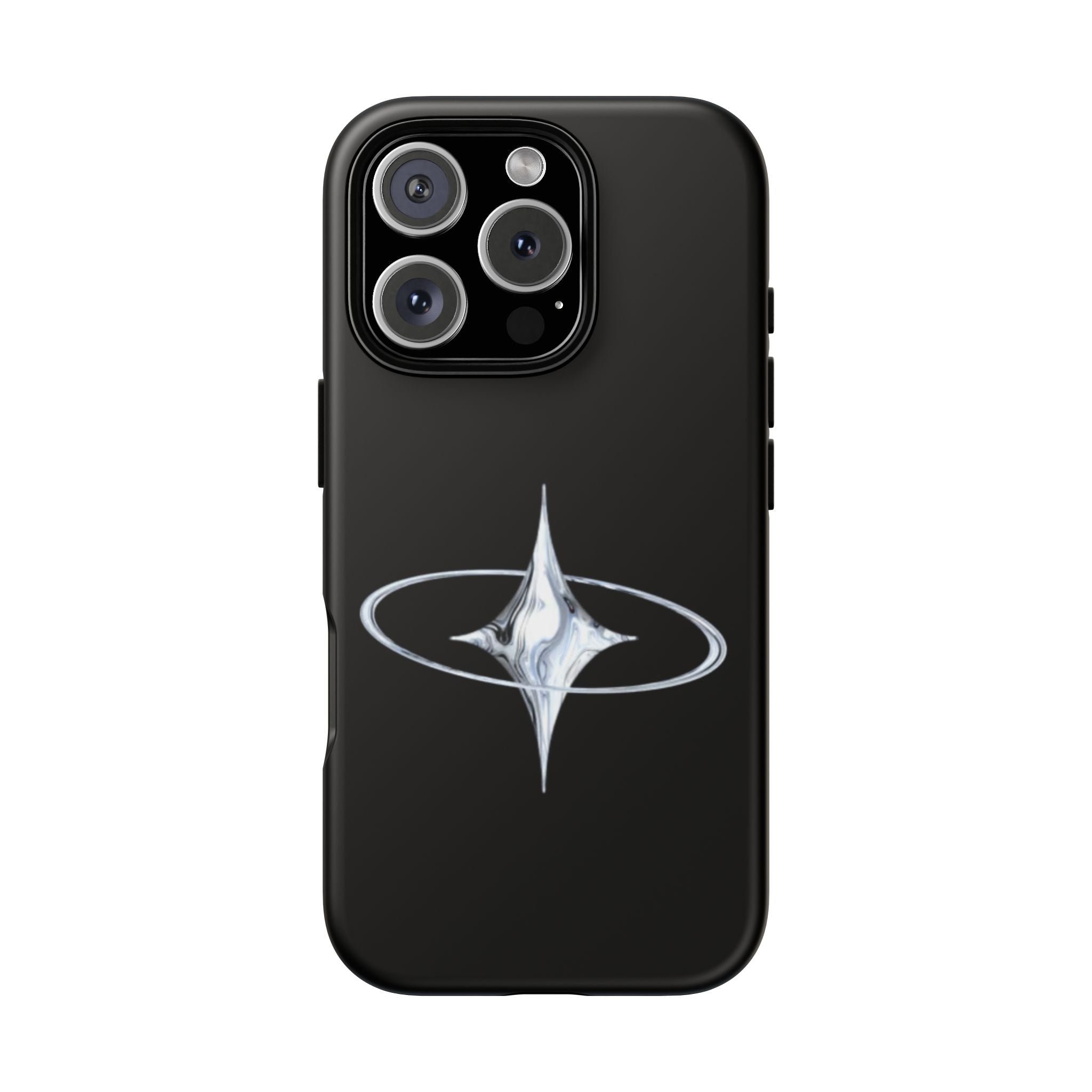 Galaxy Starphone Tough Case — Minimal Silver Star Orbit Phone Case