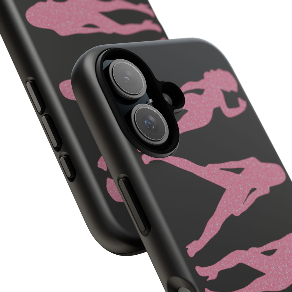 Pink Silhouette Girls Phone Case – Tough Cases Protective iPhone Cover