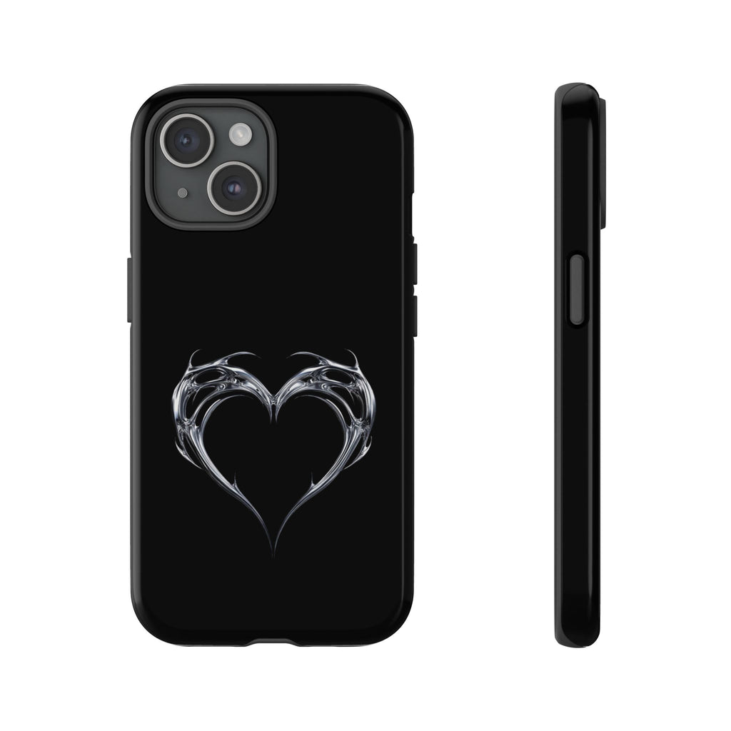 Tough Cases — Black Smoky Heart Phone Case