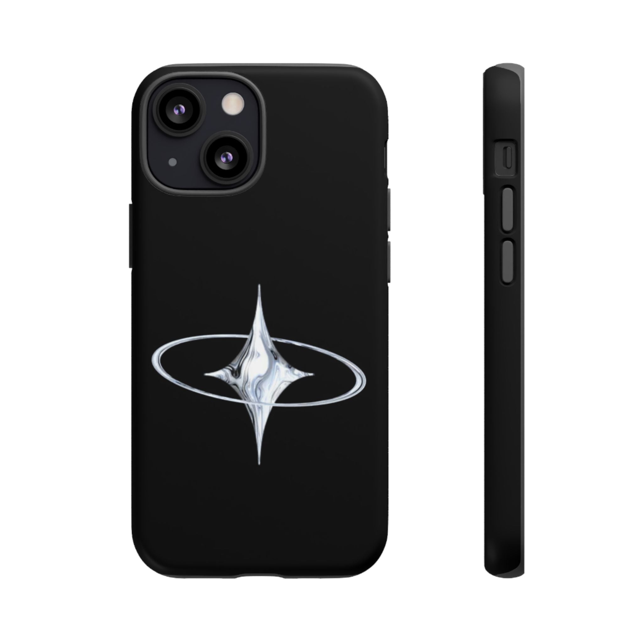 Galaxy Starphone Tough Case — Minimal Silver Star Orbit Phone Case