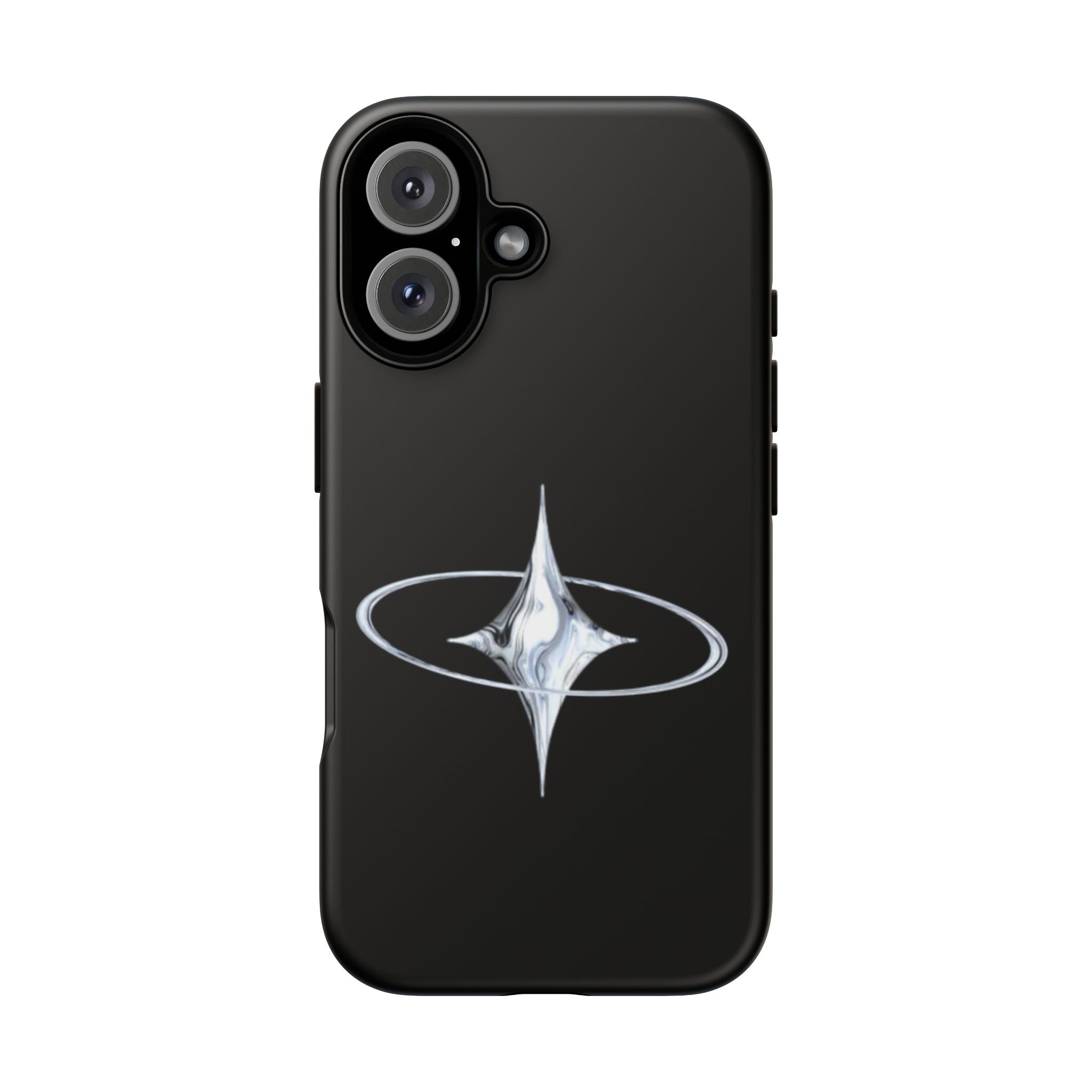 Galaxy Starphone Tough Case — Minimal Silver Star Orbit Phone Case