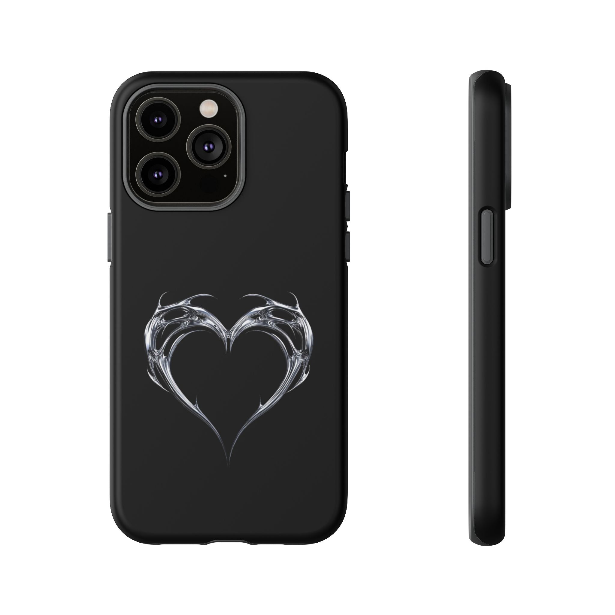 Tough Cases — Black Smoky Heart Phone Case