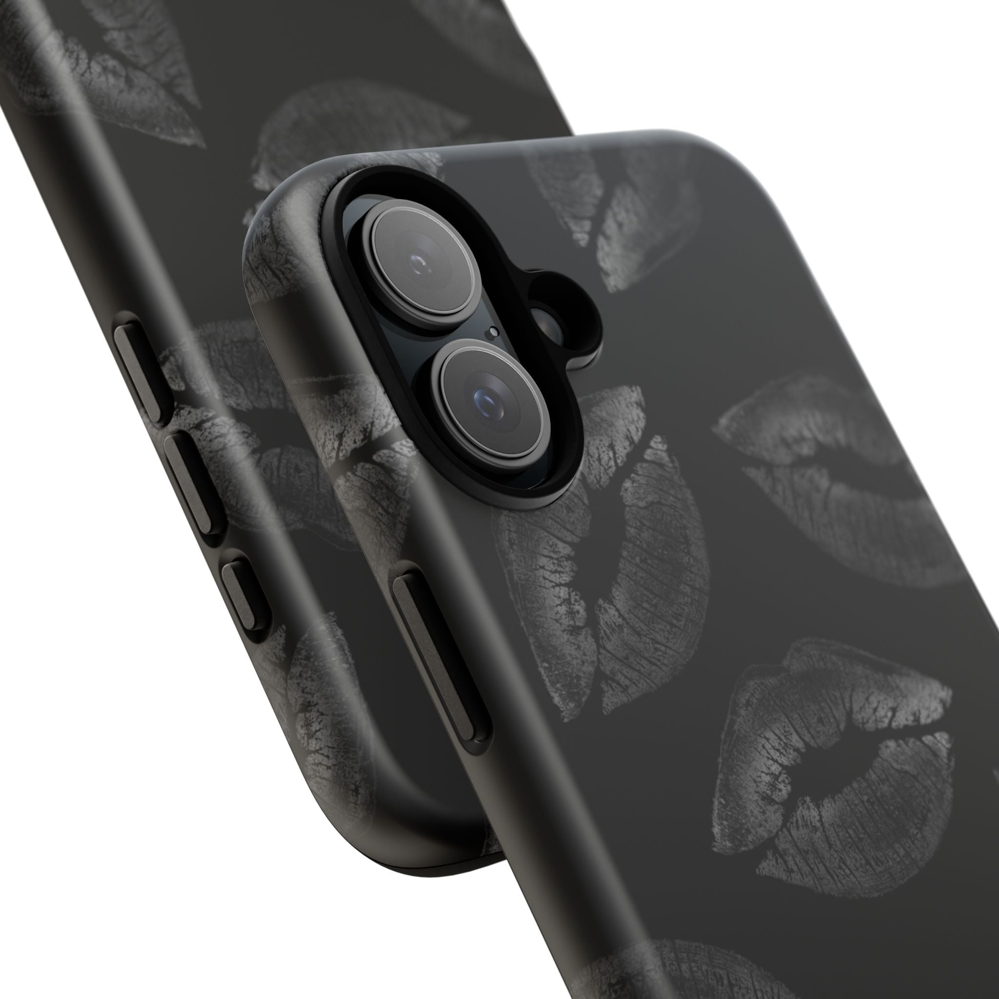 Black Kiss Pattern Tough Phone Case