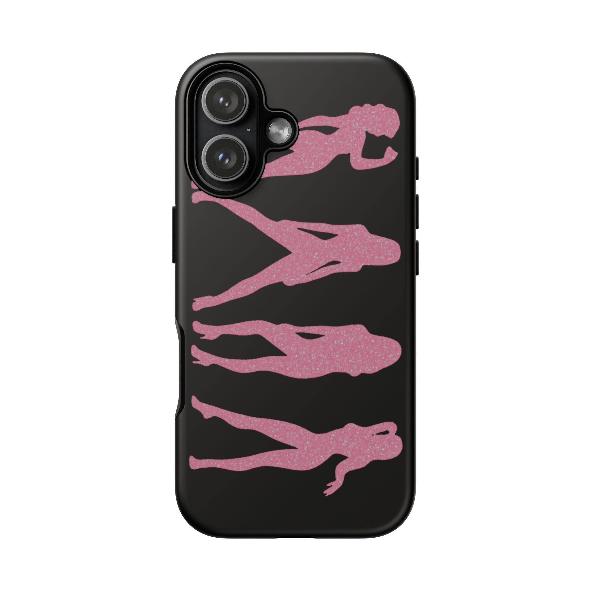 Pink Silhouette Girls Phone Case – Tough Cases Protective iPhone Cover