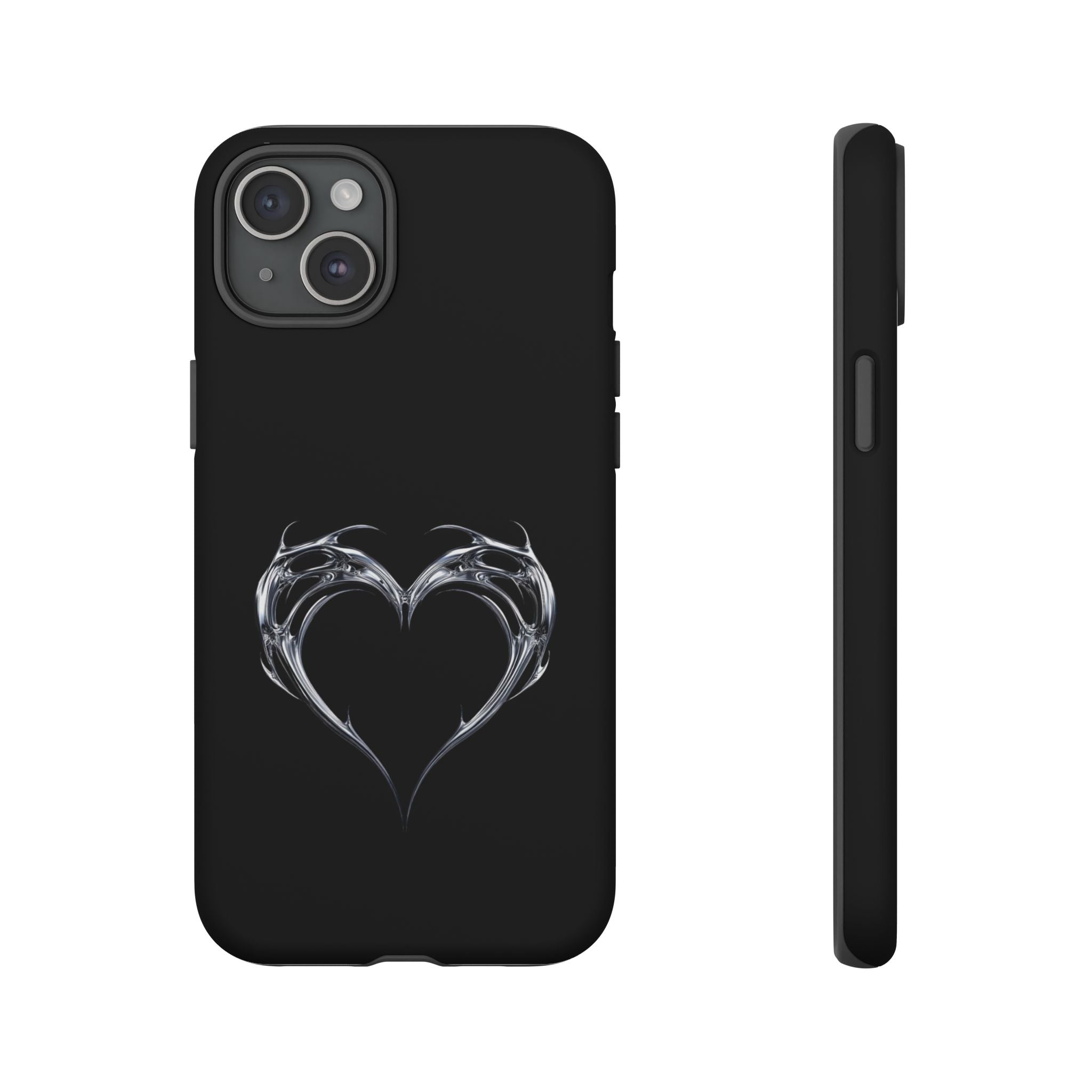 Tough Cases — Black Smoky Heart Phone Case