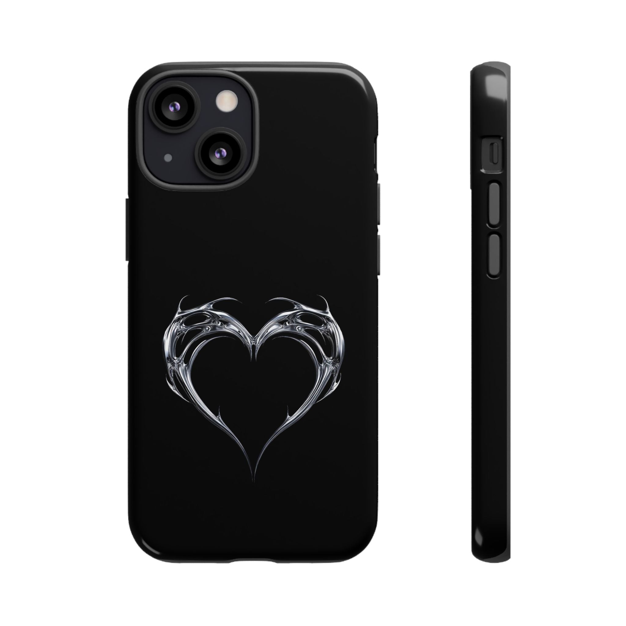 Tough Cases — Black Smoky Heart Phone Case