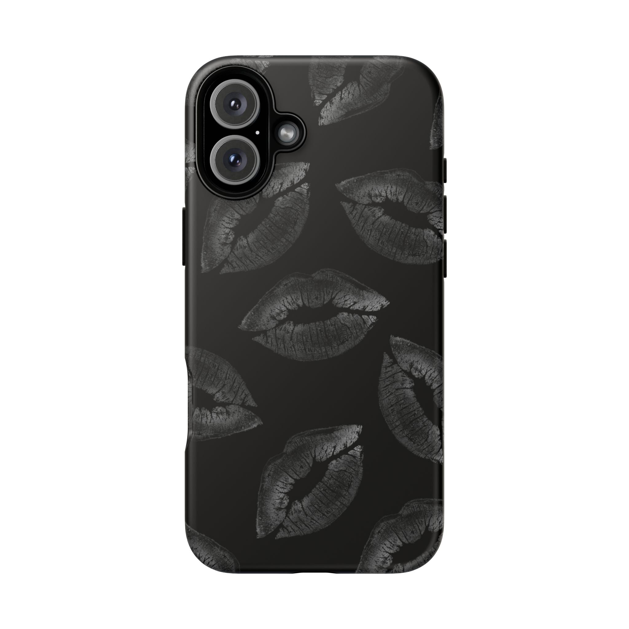 Black Kiss Pattern Tough Phone Case