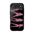 Pink Silhouette Girls Phone Case – Tough Cases Protective iPhone Cover