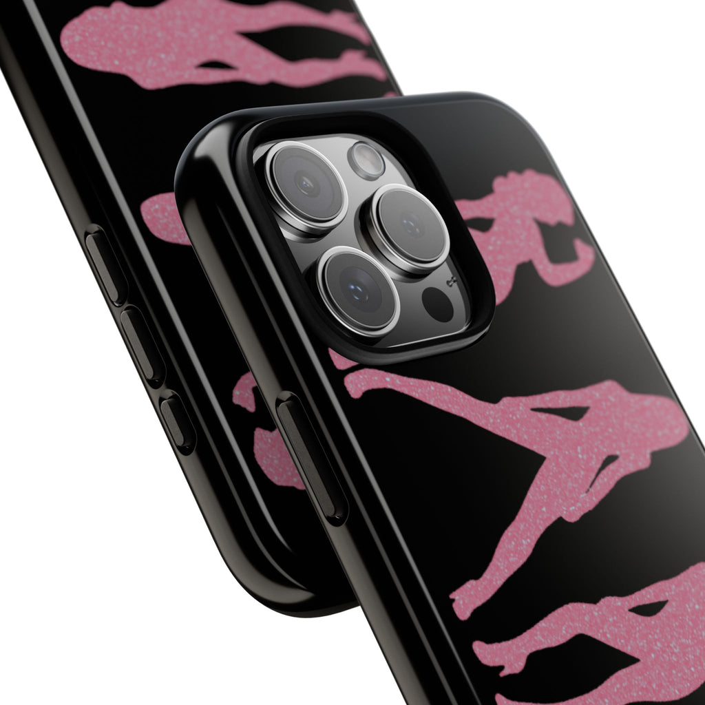 Pink Silhouette Girls Phone Case – Tough Cases Protective iPhone Cover