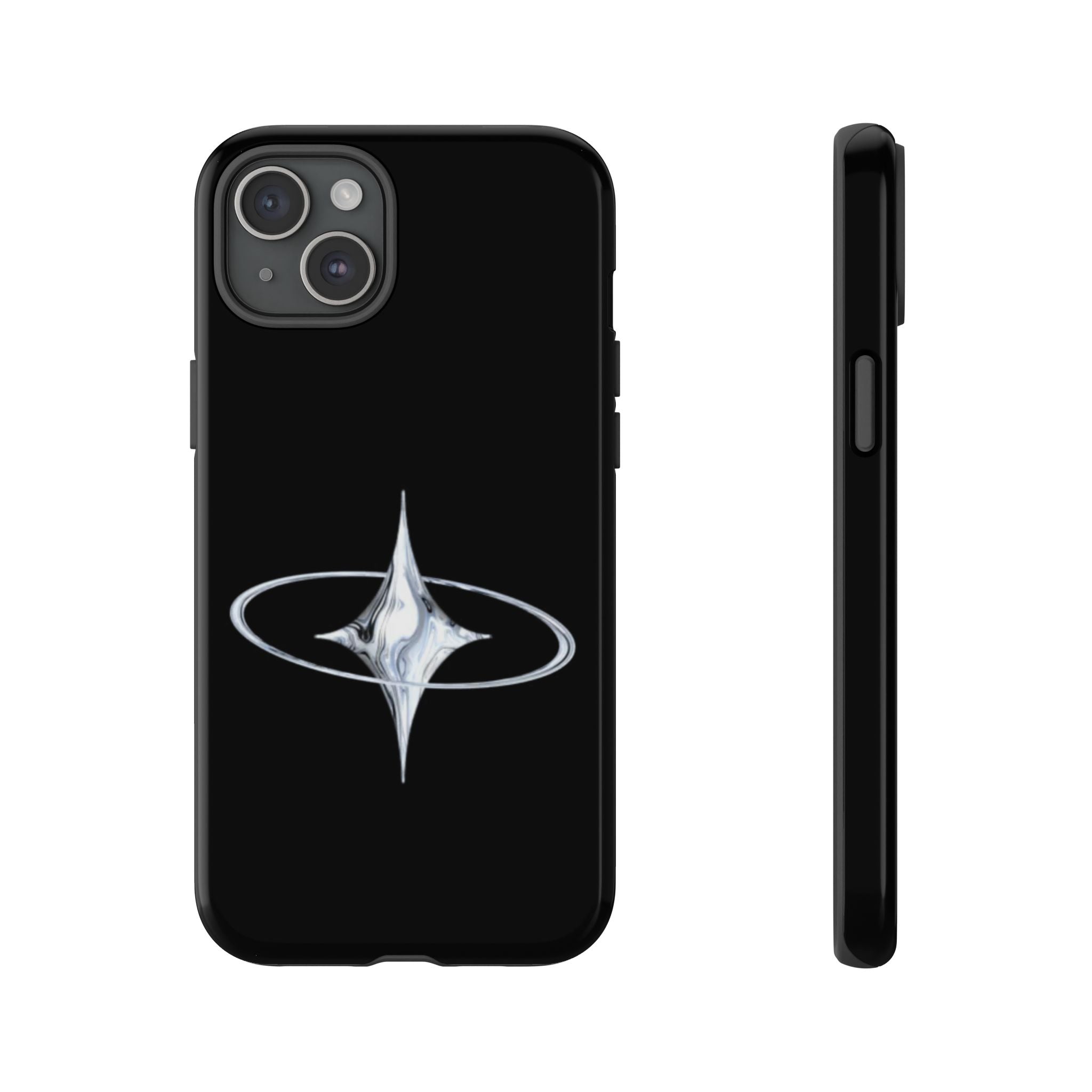 Galaxy Starphone Tough Case — Minimal Silver Star Orbit Phone Case