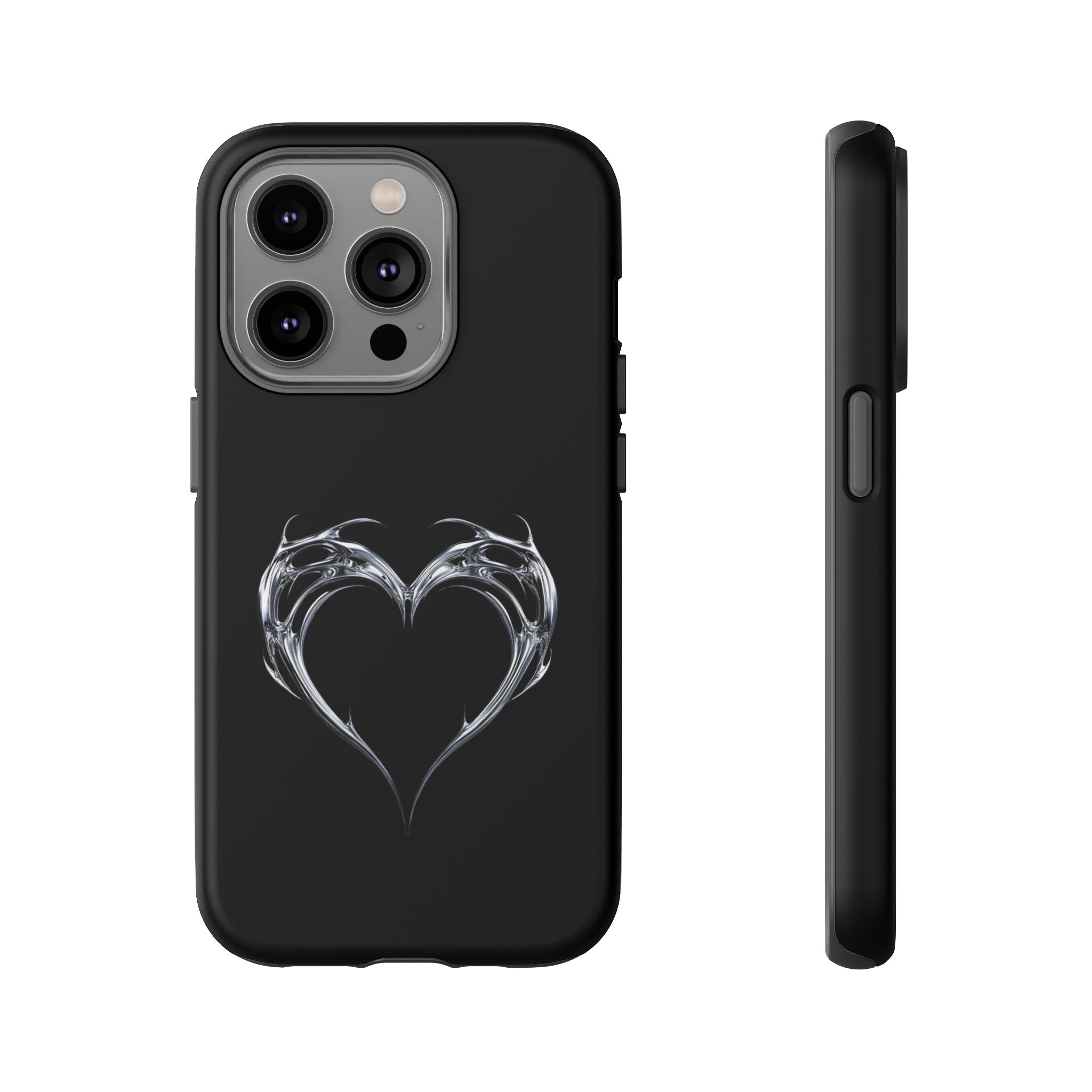 Tough Cases — Black Smoky Heart Phone Case