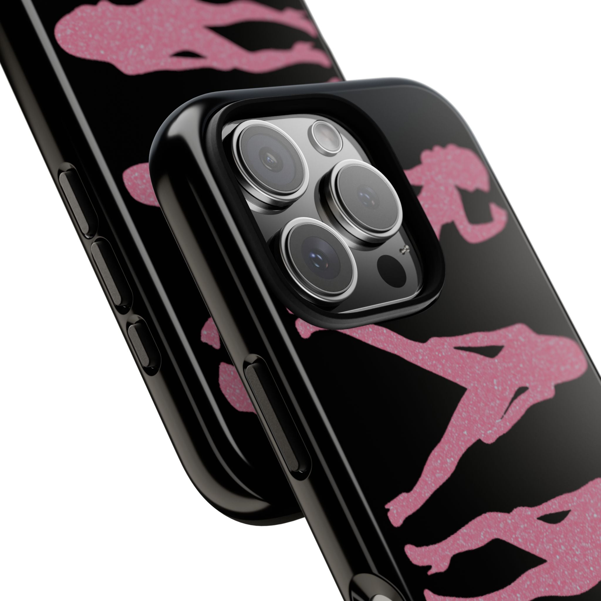 Pink Silhouette Girls Phone Case – Tough Cases Protective iPhone Cover