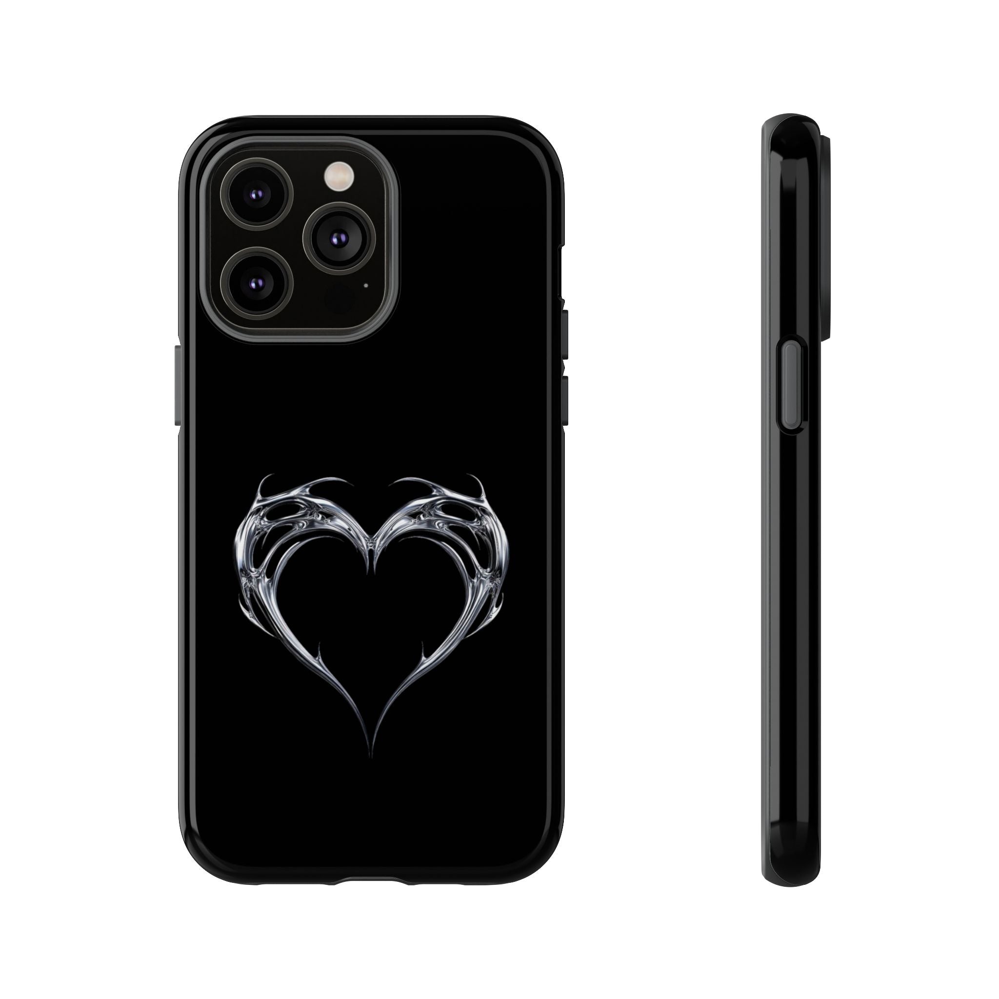 Tough Cases — Black Smoky Heart Phone Case