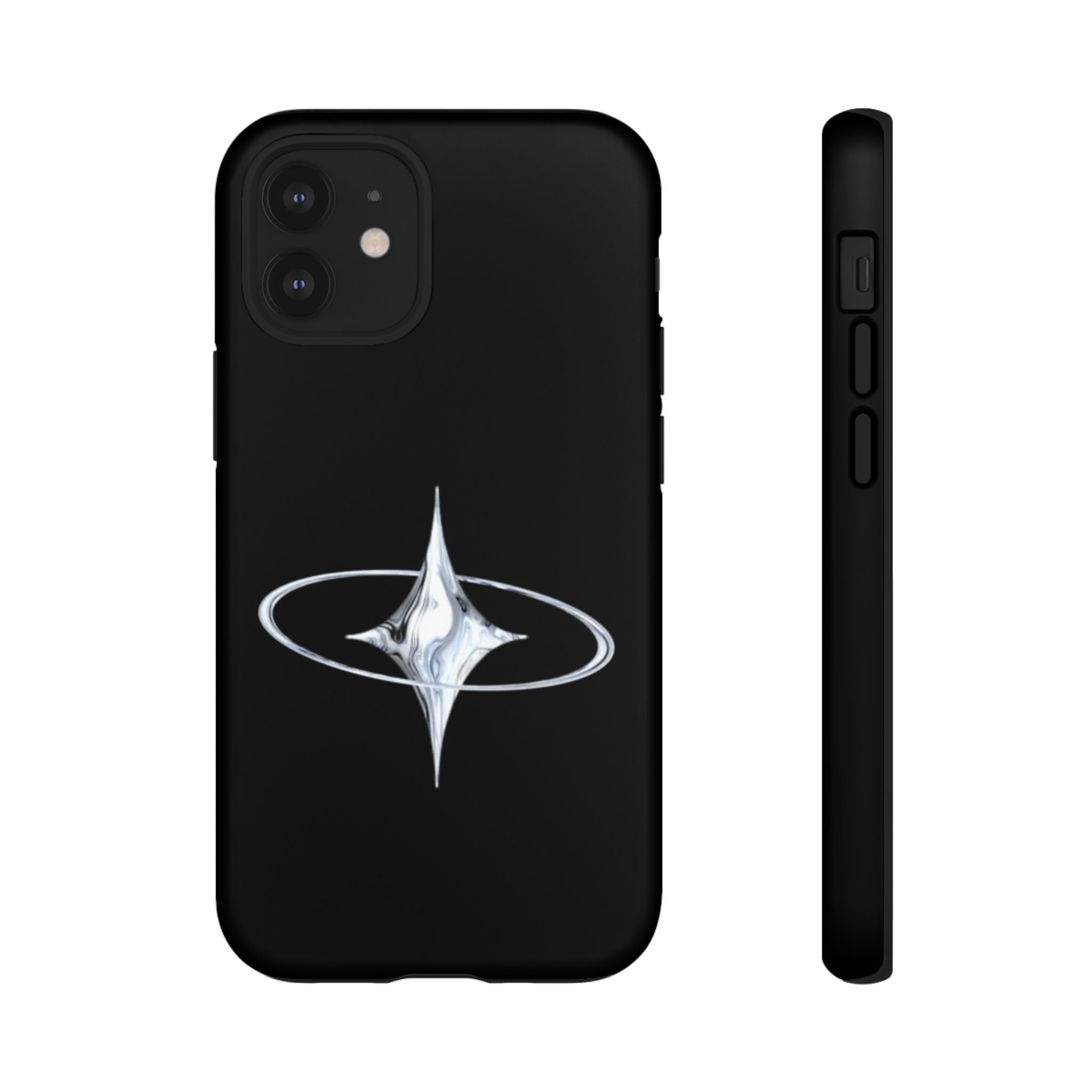 Galaxy Starphone Tough Case — Minimal Silver Star Orbit Phone Case