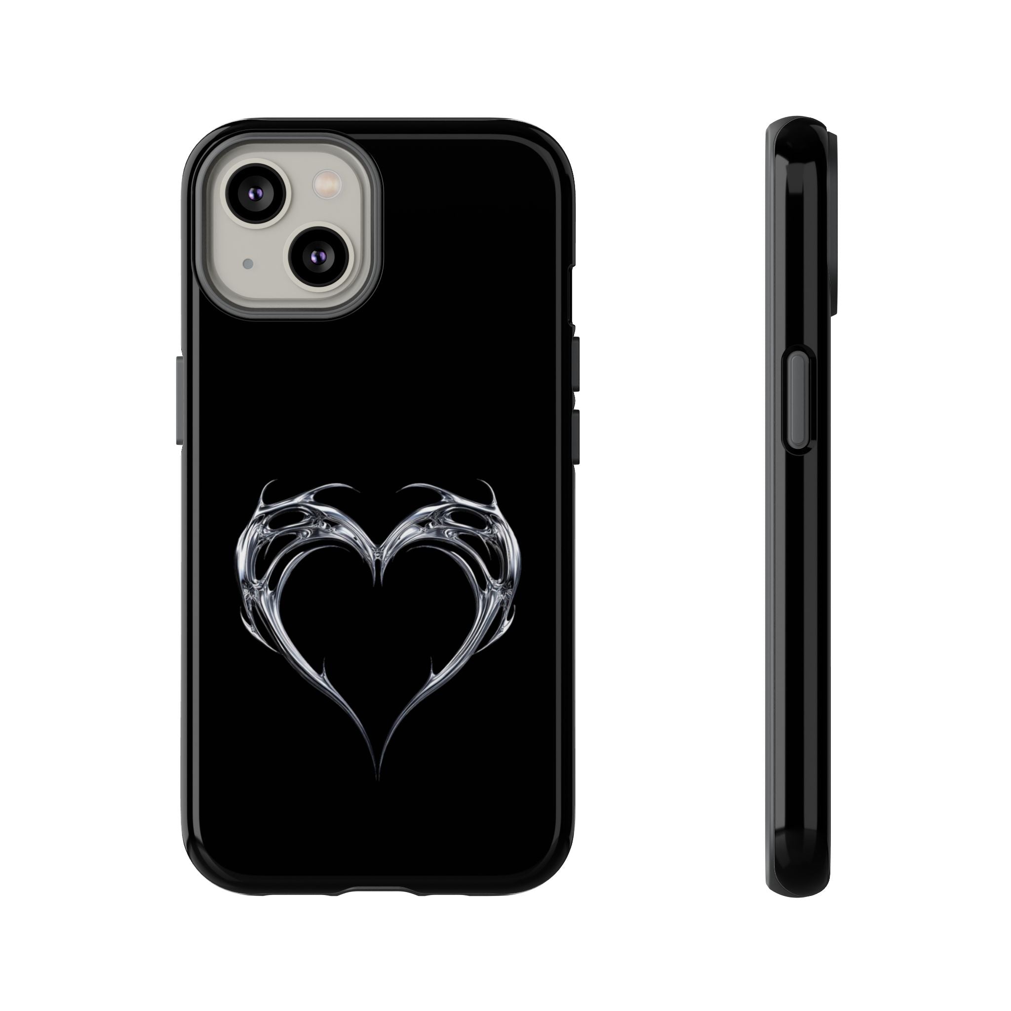 Tough Cases — Black Smoky Heart Phone Case