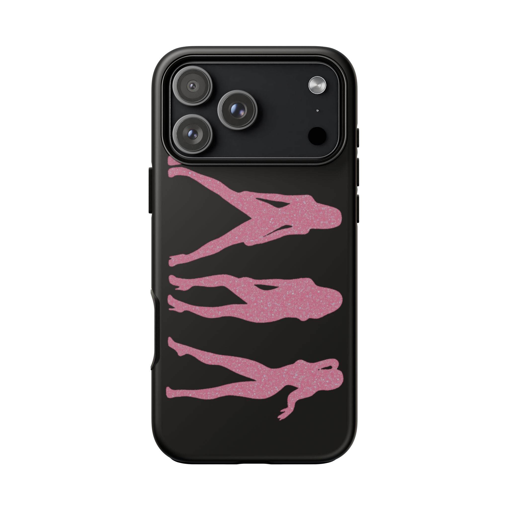 Pink Silhouette Girls Phone Case – Tough Cases Protective iPhone Cover