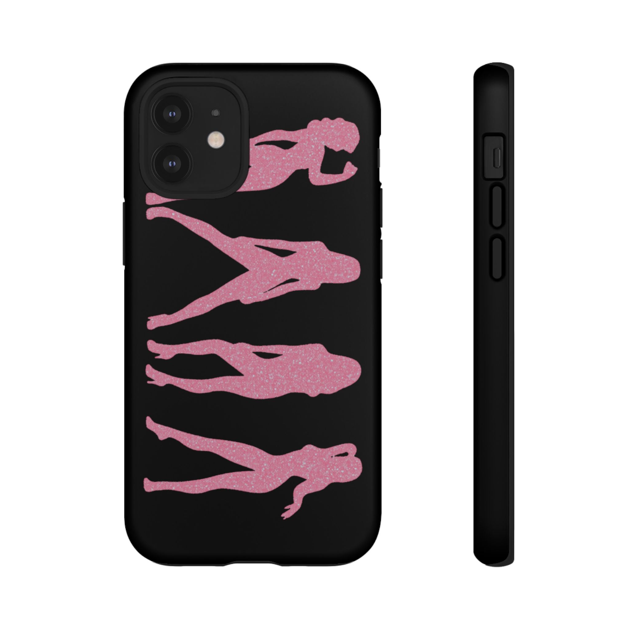 Pink Silhouette Girls Phone Case – Tough Cases Protective iPhone Cover