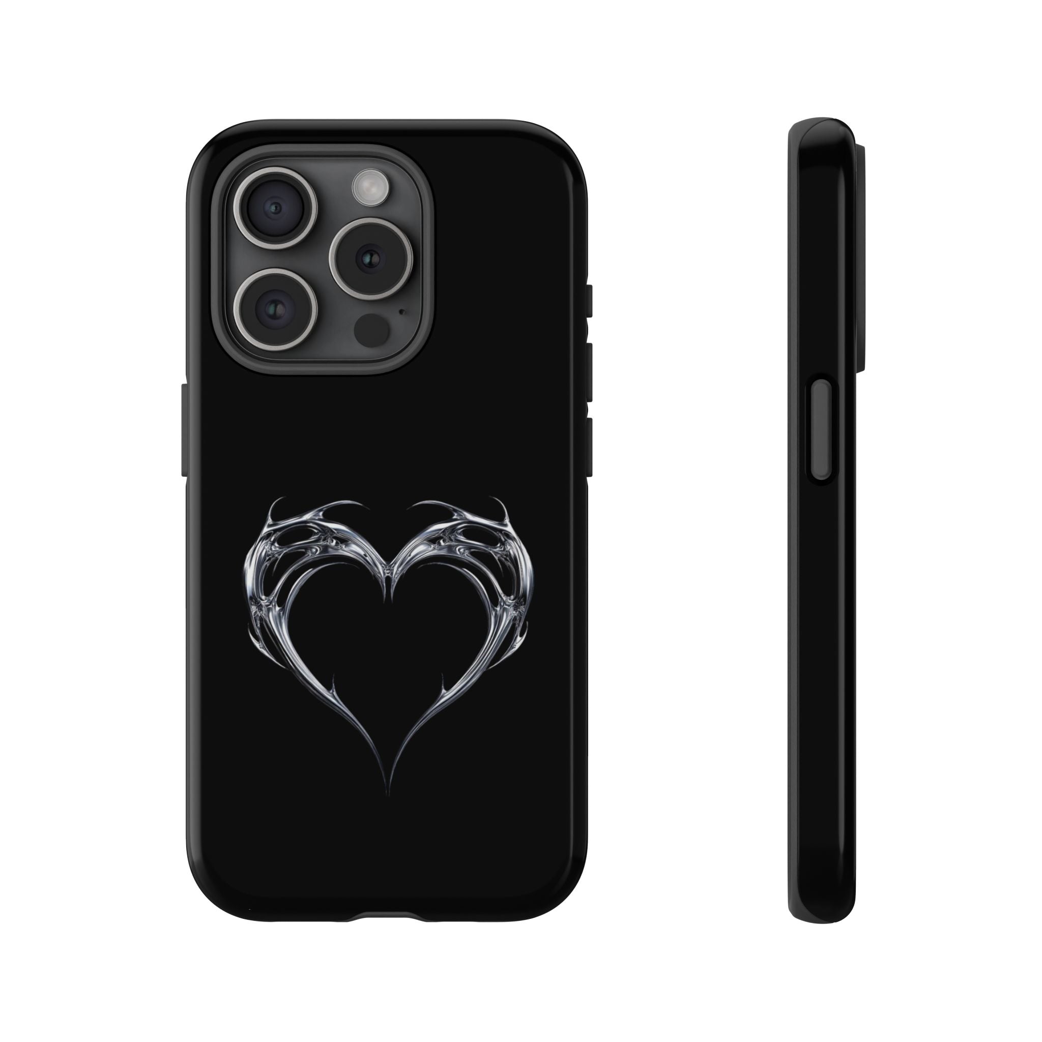 Tough Cases — Black Smoky Heart Phone Case