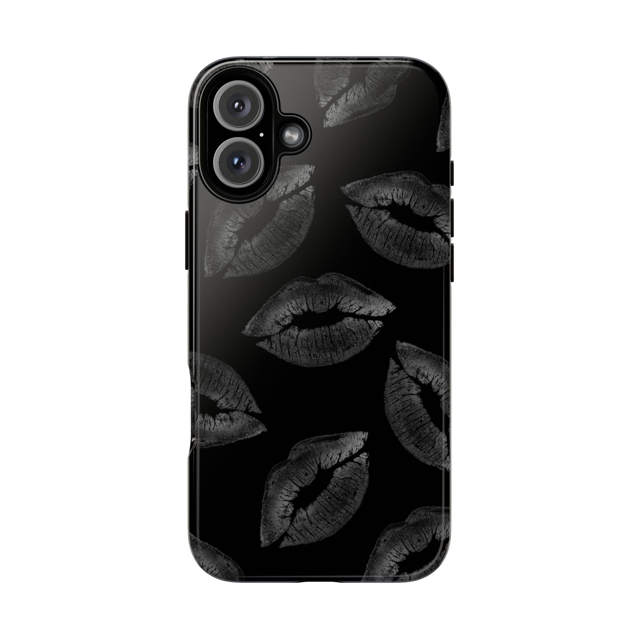 Black Kiss Pattern Tough Phone Case