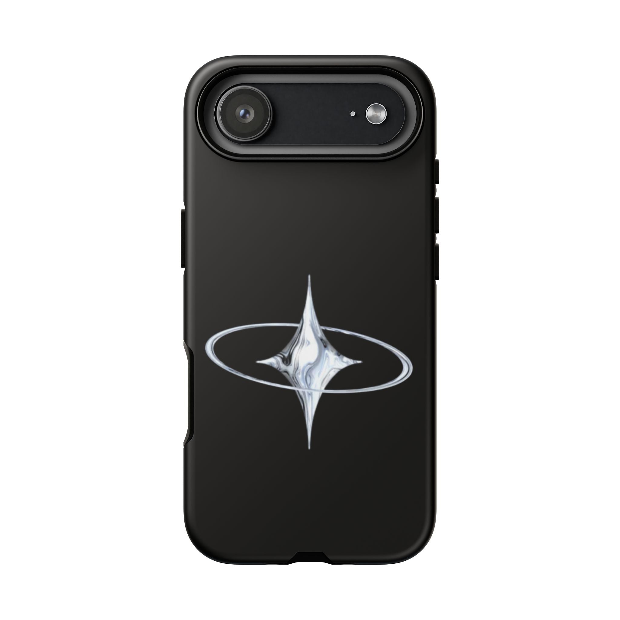 Galaxy Starphone Tough Case — Minimal Silver Star Orbit Phone Case