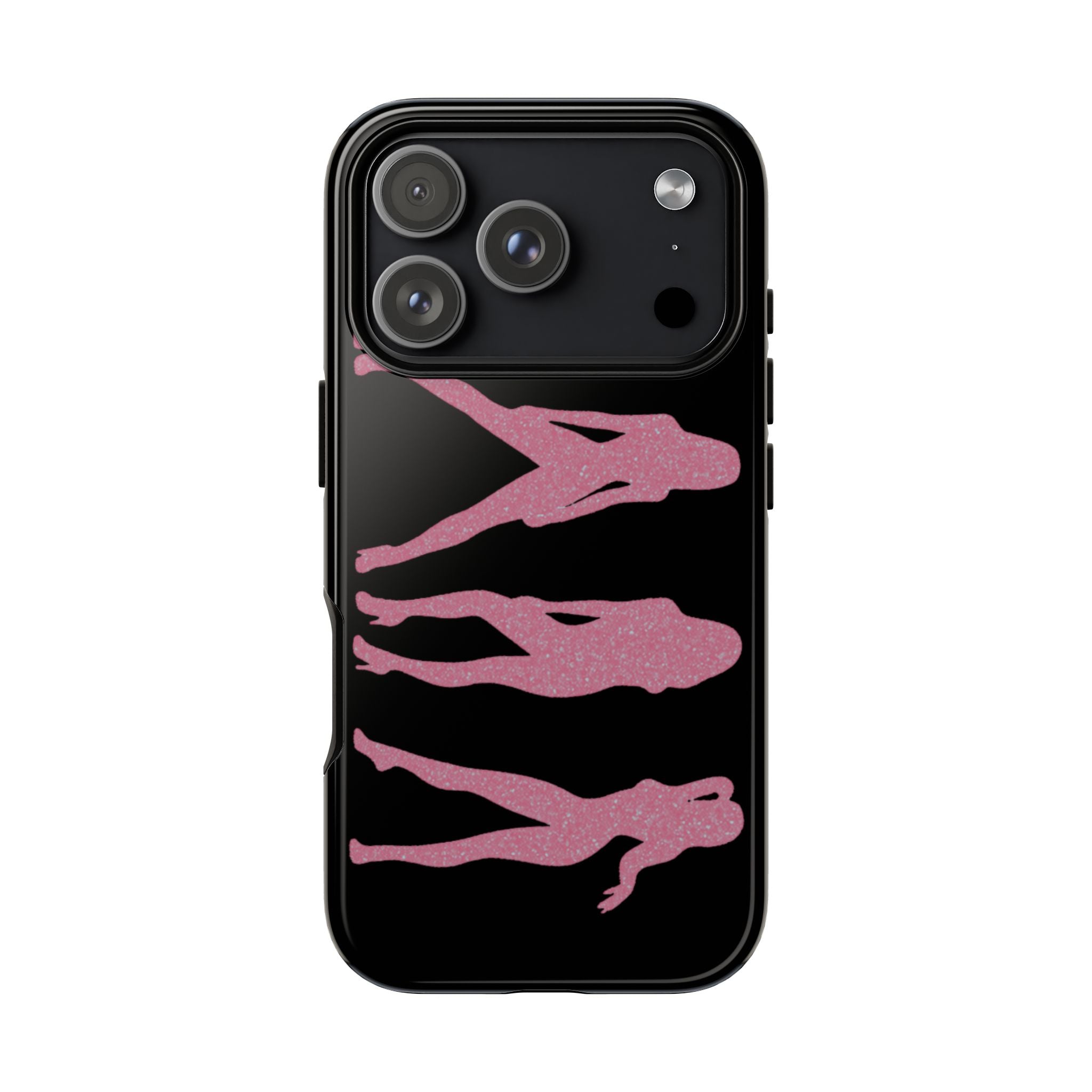 Pink Silhouette Girls Phone Case – Tough Cases Protective iPhone Cover