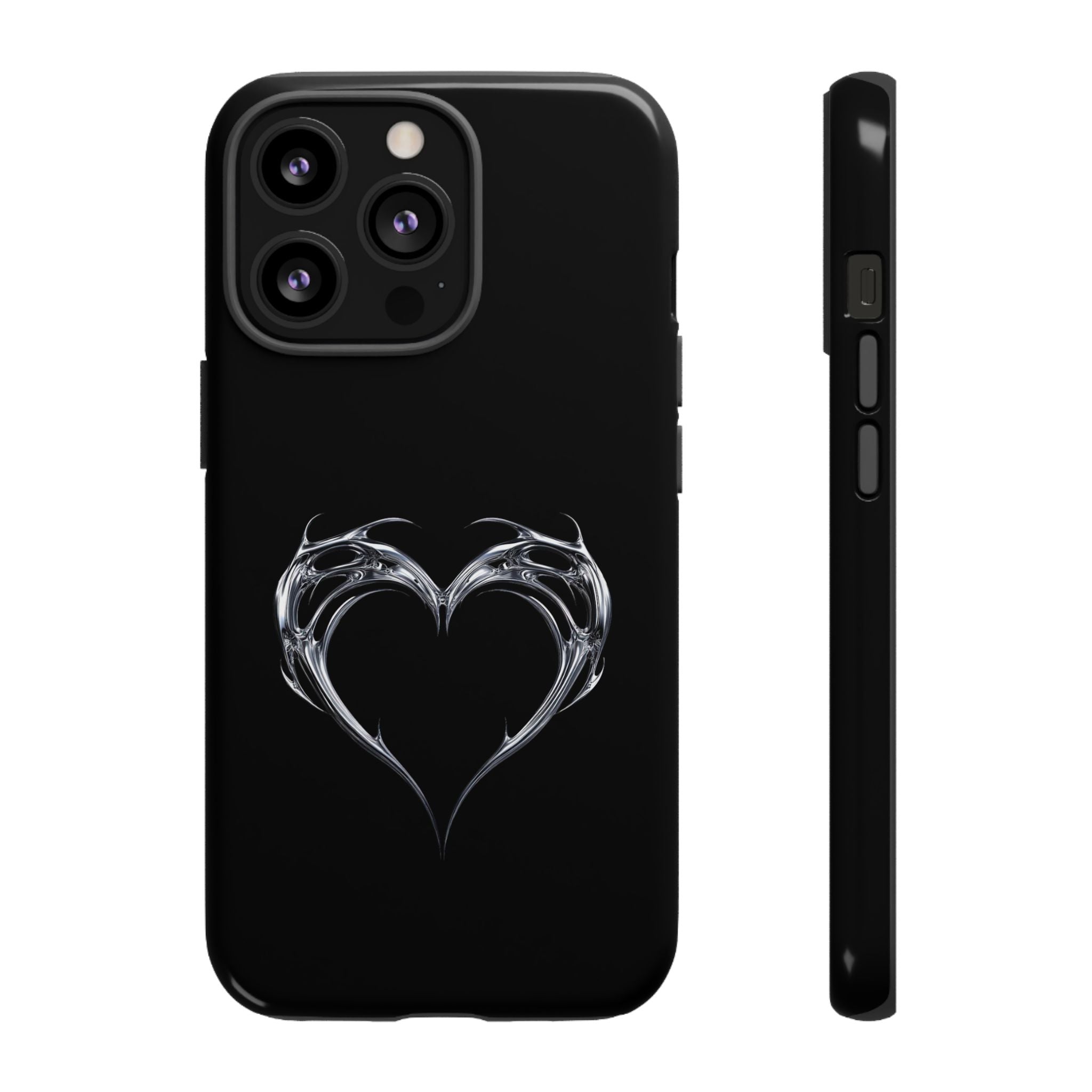 Tough Cases — Black Smoky Heart Phone Case