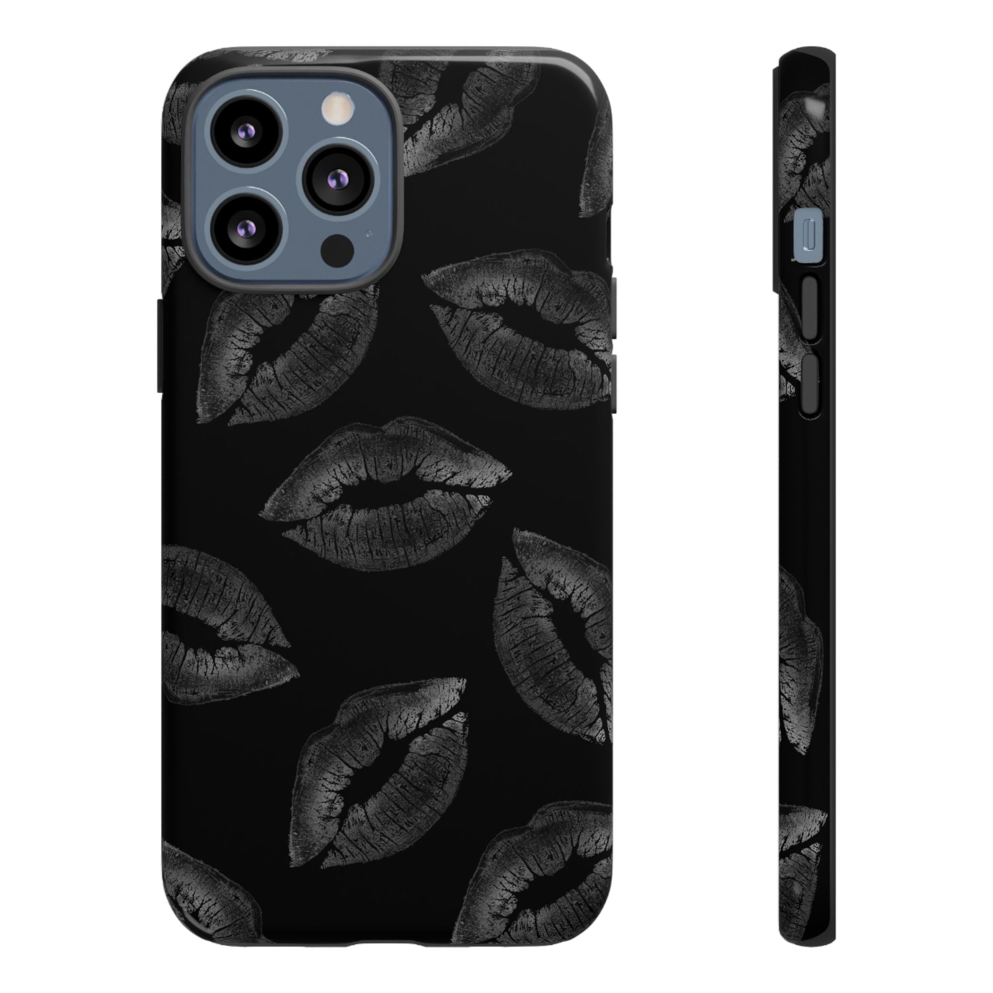 Black Kiss Pattern Tough Phone Case