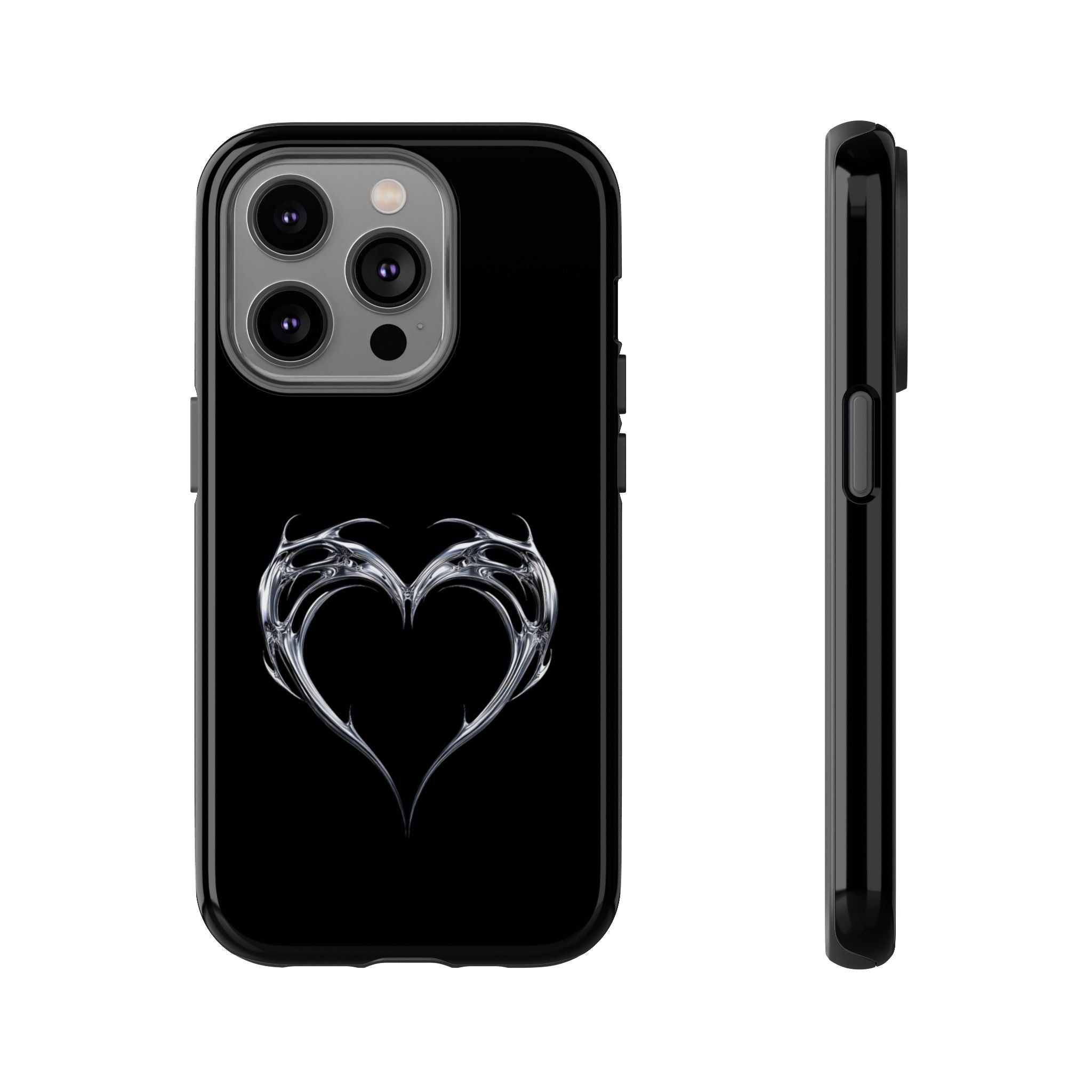 Tough Cases — Black Smoky Heart Phone Case