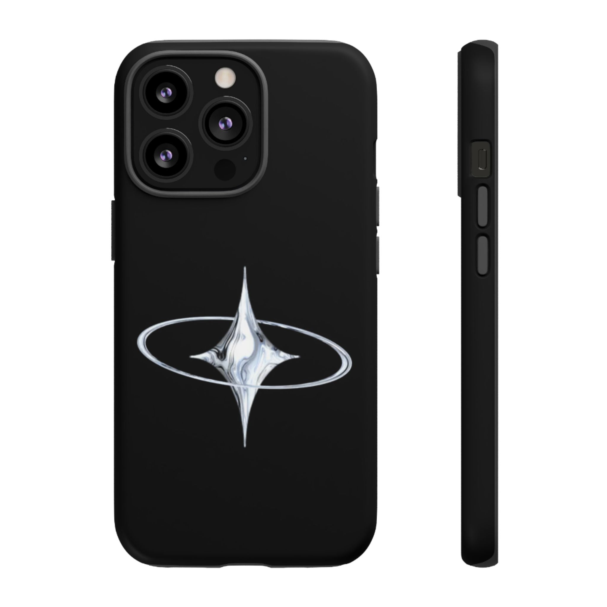 Galaxy Starphone Tough Case — Minimal Silver Star Orbit Phone Case