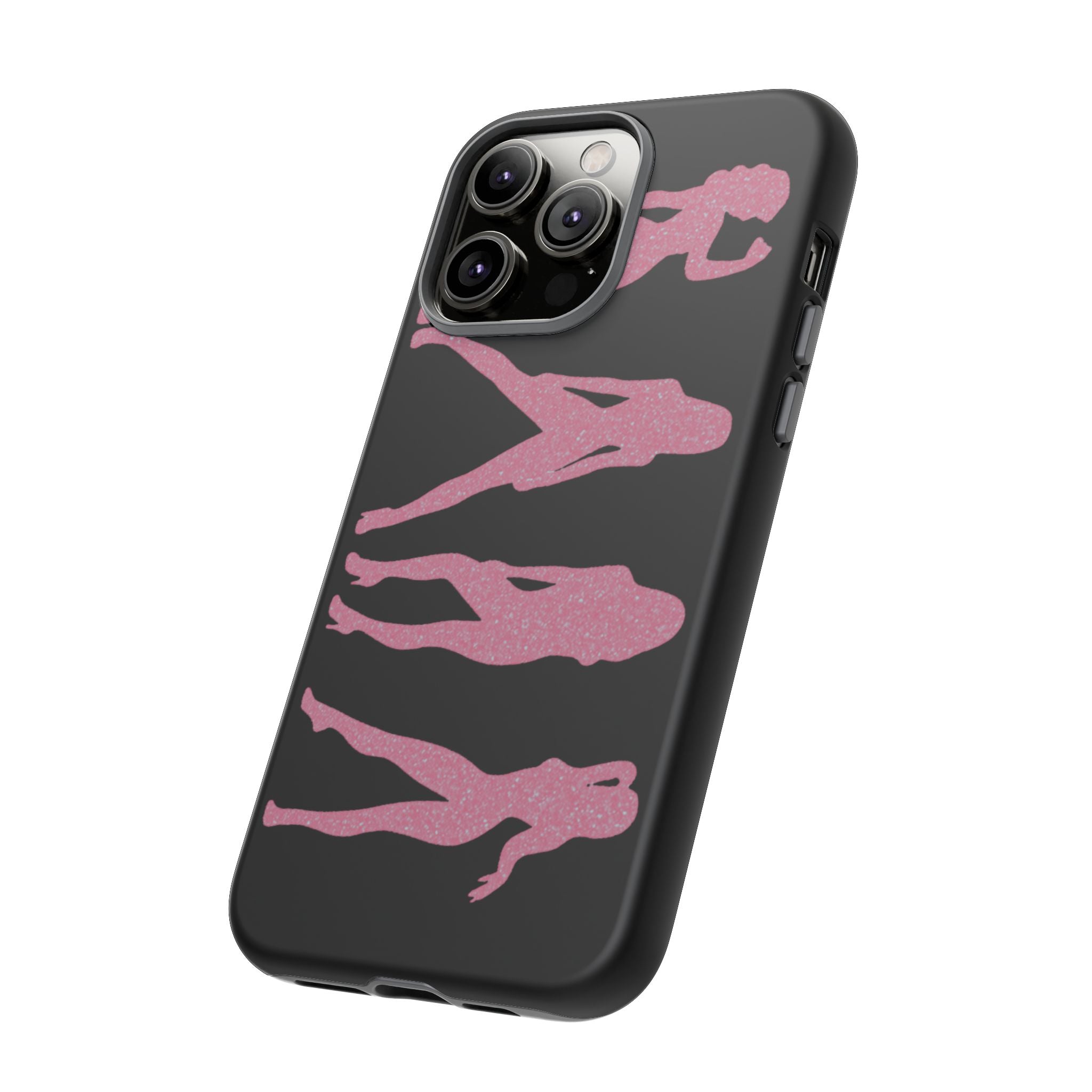 Pink Silhouette Girls Phone Case – Tough Cases Protective iPhone Cover
