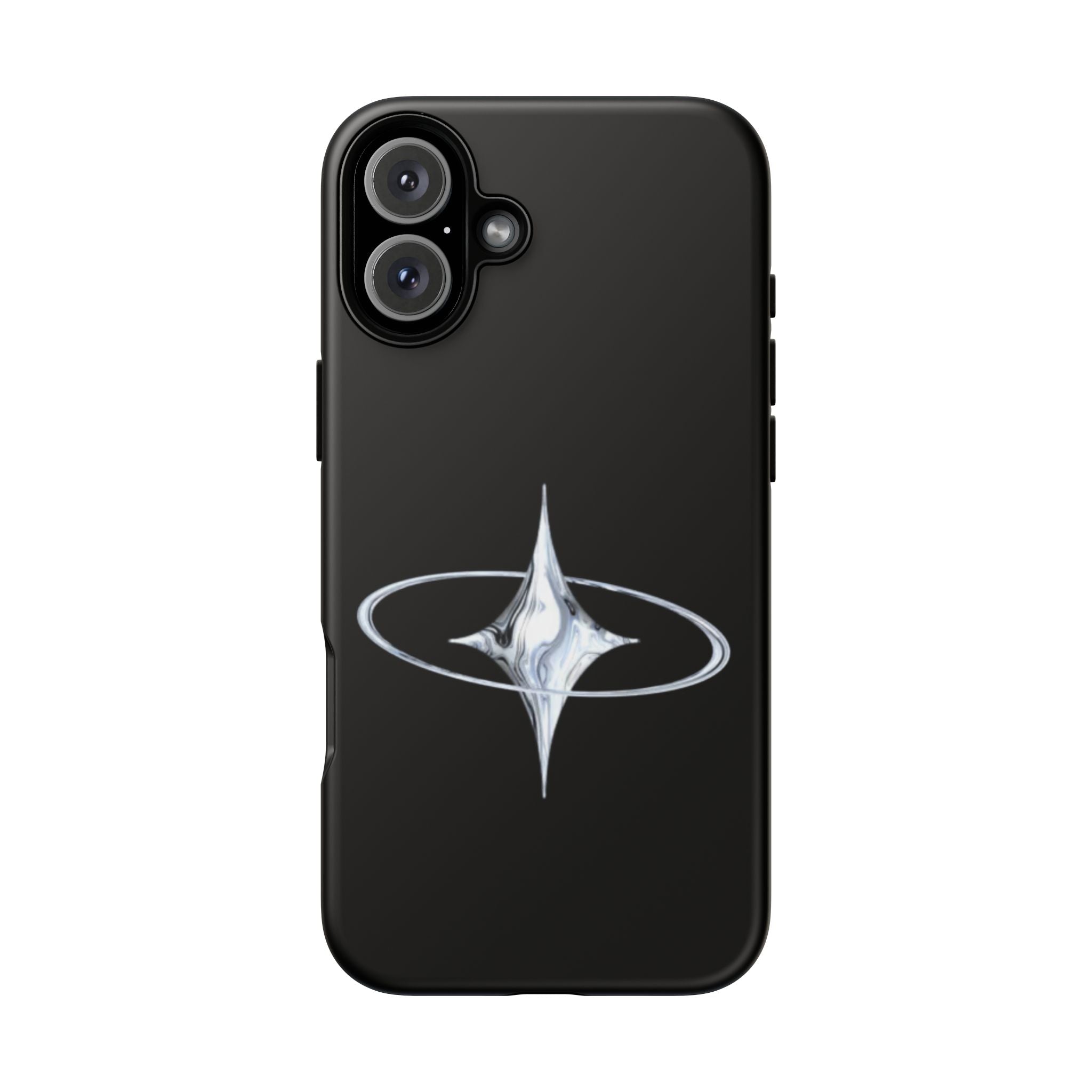 Galaxy Starphone Tough Case — Minimal Silver Star Orbit Phone Case