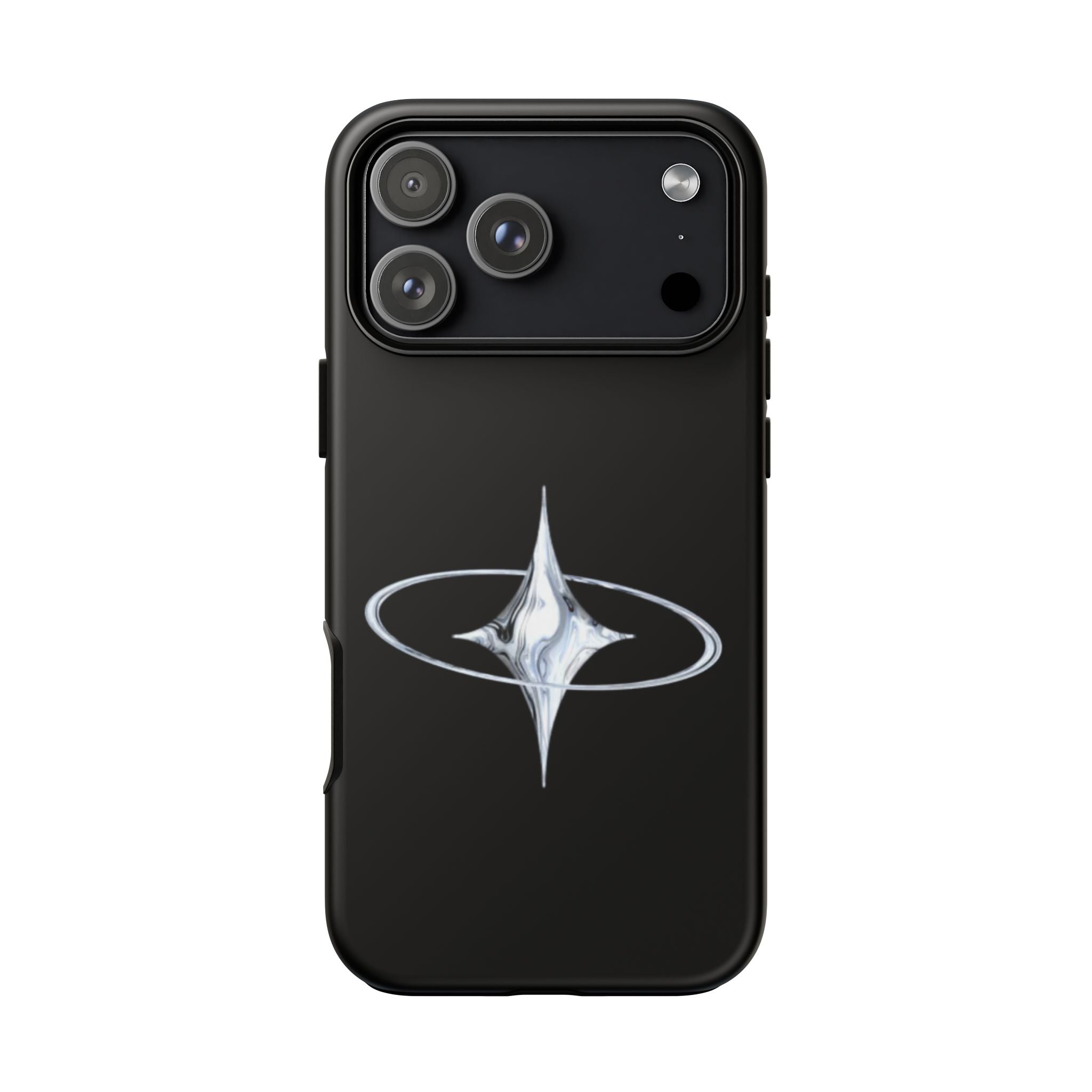 Galaxy Starphone Tough Case — Minimal Silver Star Orbit Phone Case
