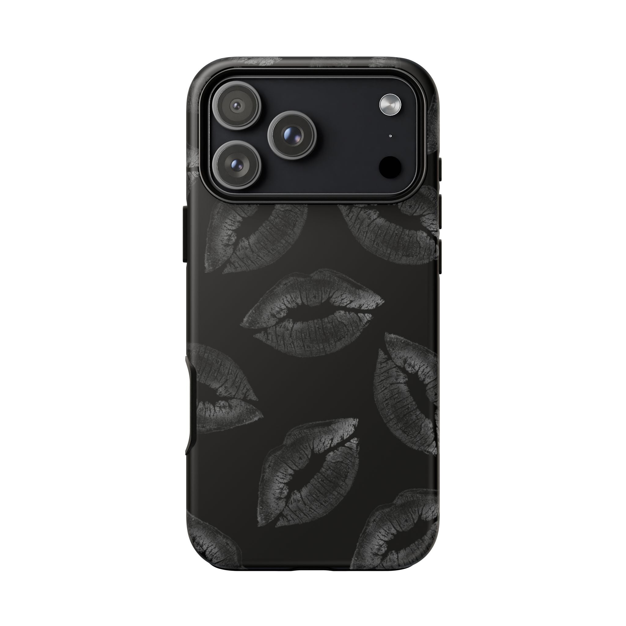 Black Kiss Pattern Tough Phone Case