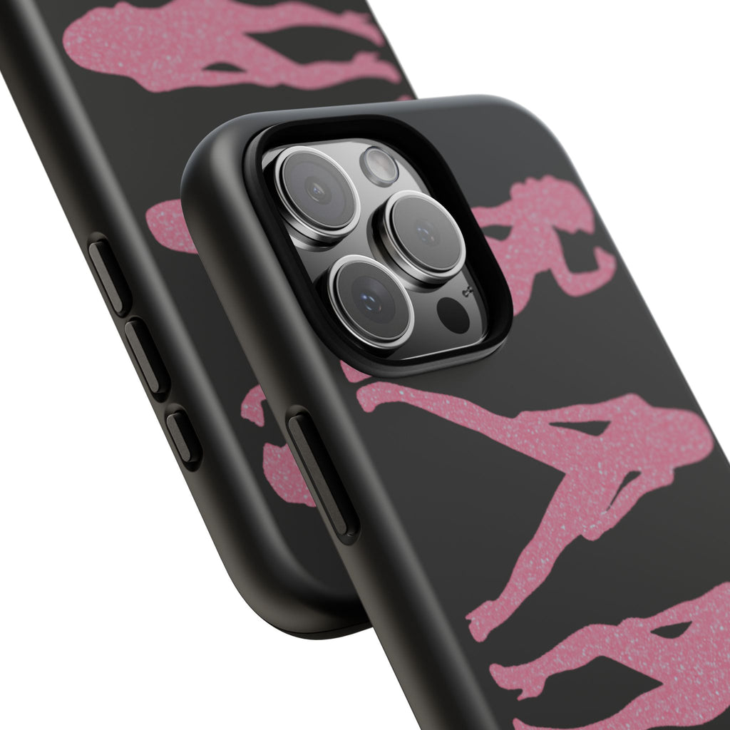 Pink Silhouette Girls Phone Case – Tough Cases Protective iPhone Cover