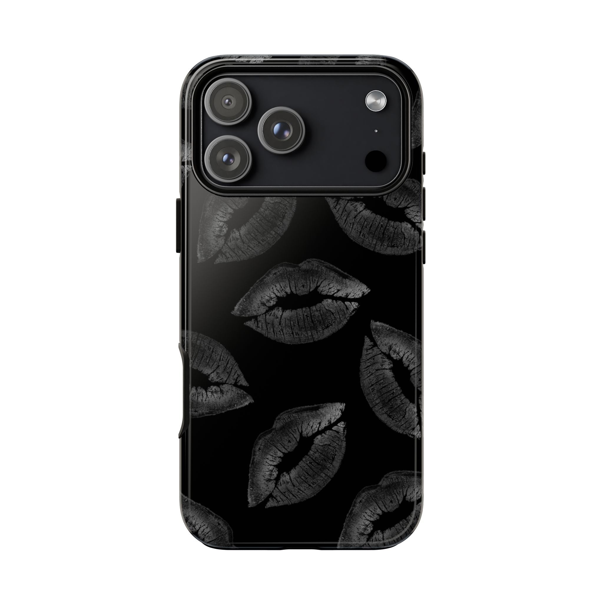 Black Kiss Pattern Tough Phone Case