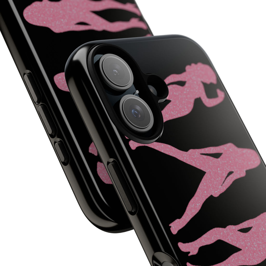 Pink Silhouette Girls Phone Case – Tough Cases Protective iPhone Cover