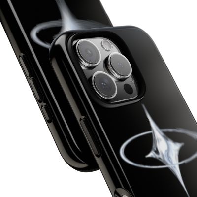 Galaxy Starphone Tough Case — Minimal Silver Star Orbit Phone Case