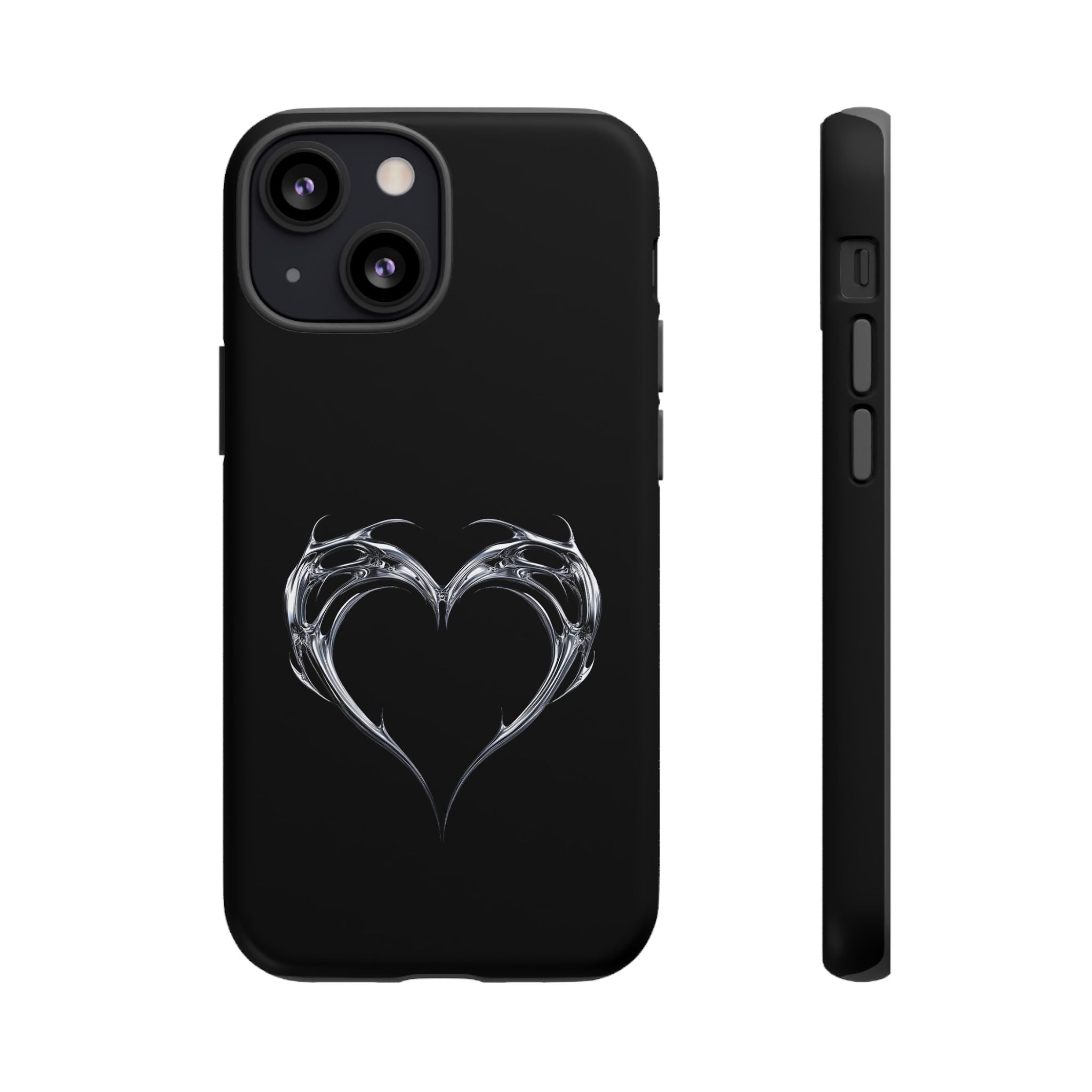 Tough Cases — Black Smoky Heart Phone Case