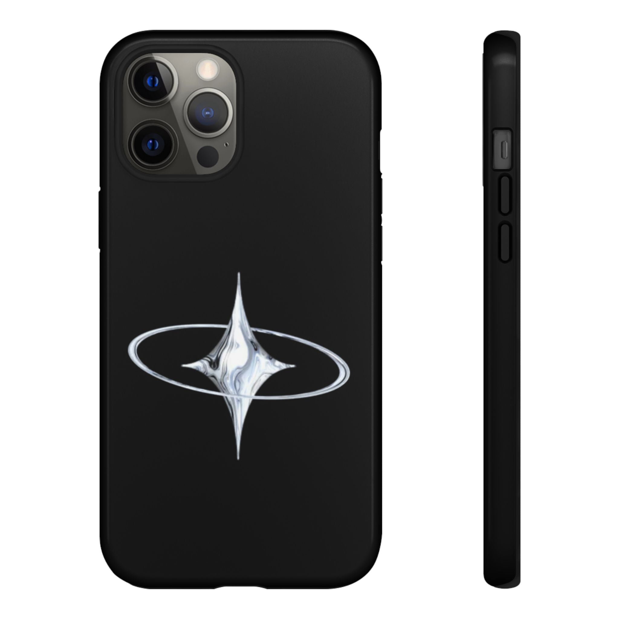 Galaxy Starphone Tough Case — Minimal Silver Star Orbit Phone Case