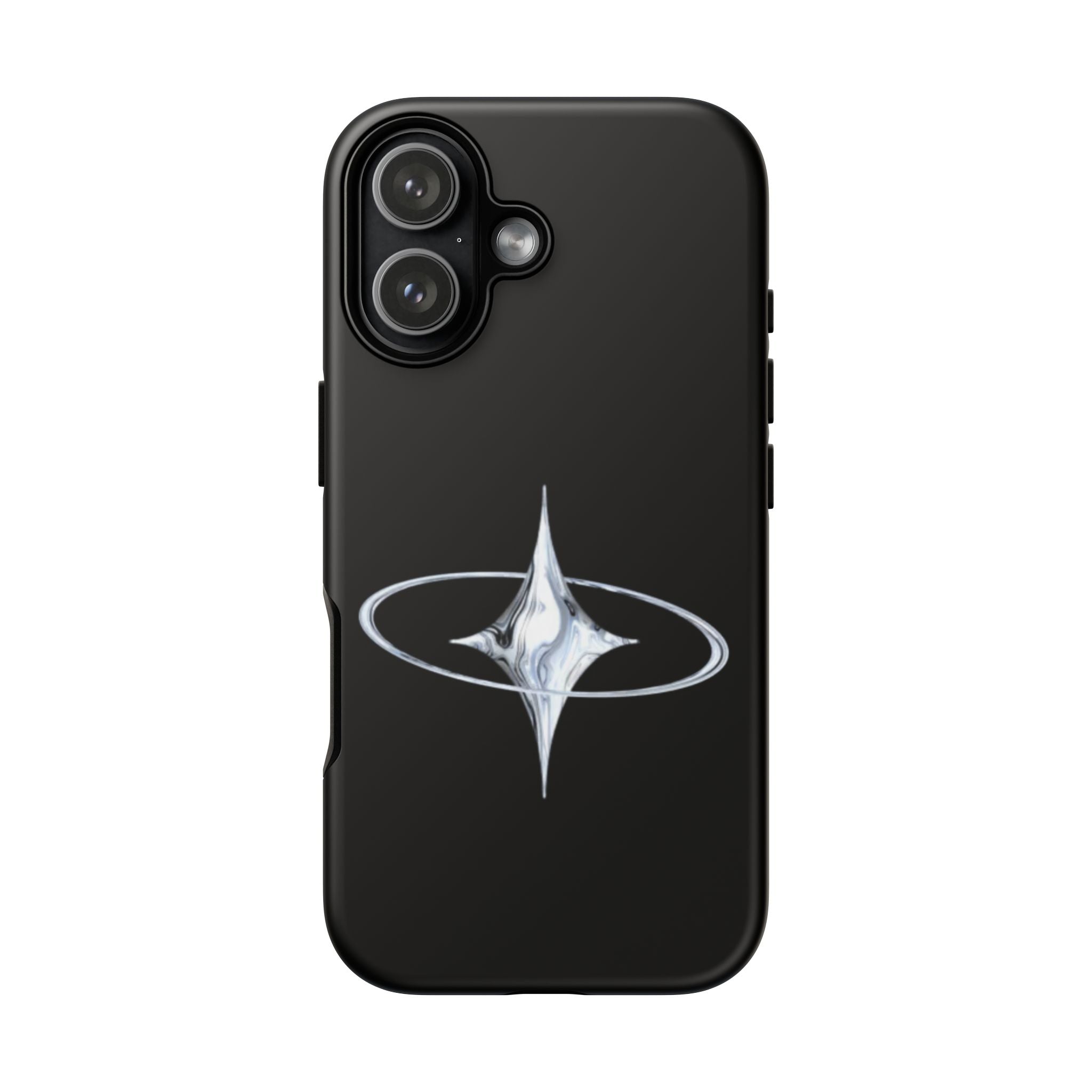 Galaxy Starphone Tough Case — Minimal Silver Star Orbit Phone Case