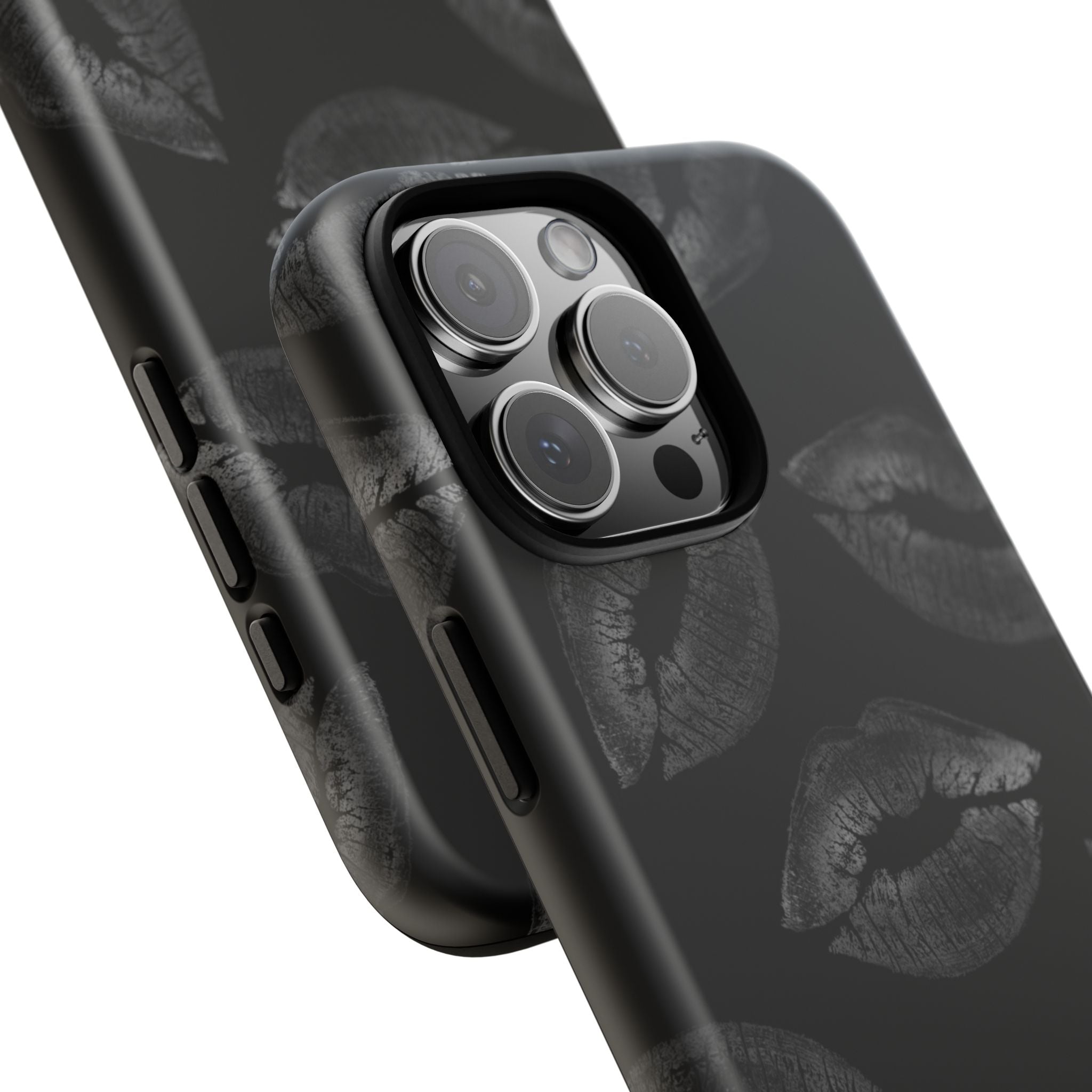 Black Kiss Pattern Tough Phone Case