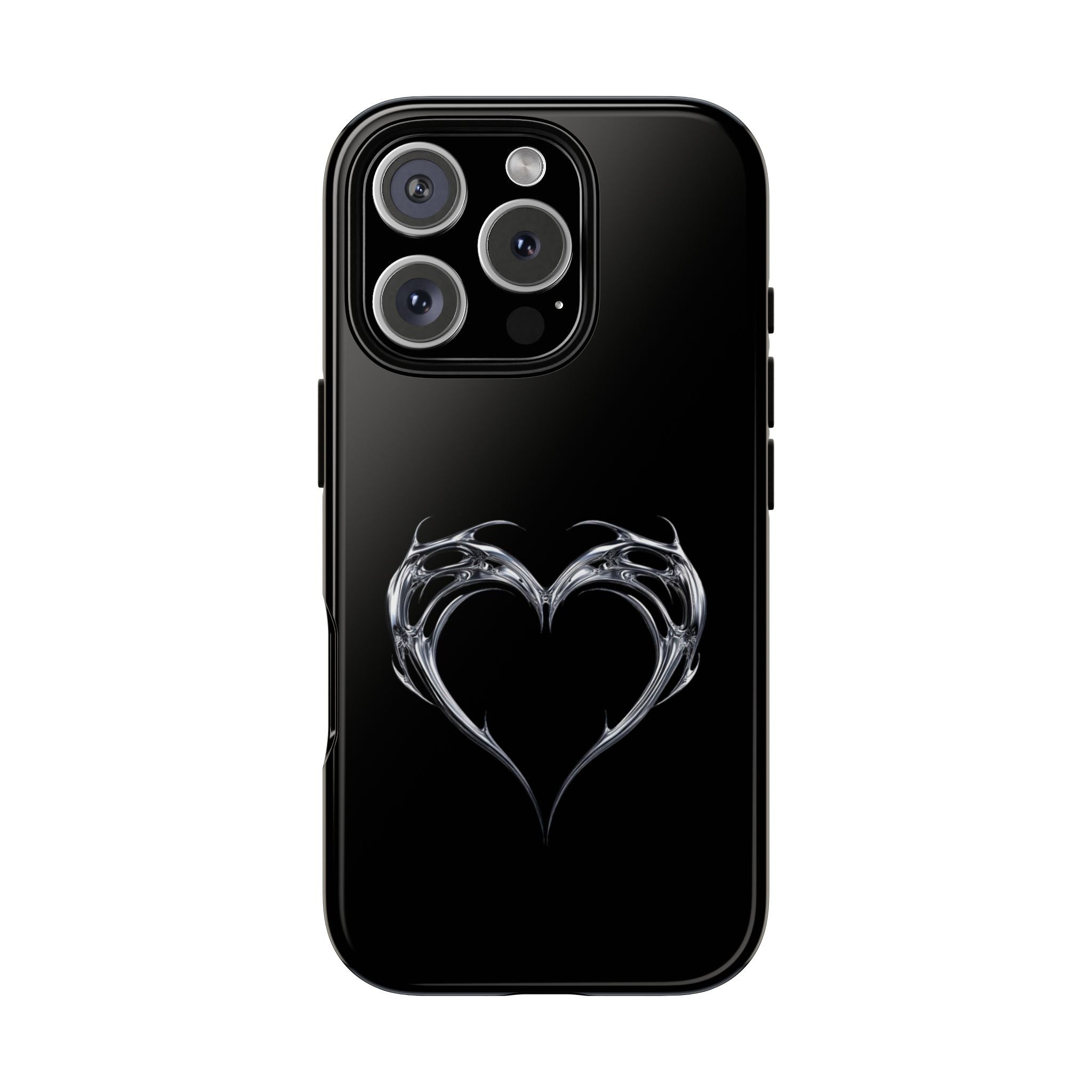 Tough Cases — Black Smoky Heart Phone Case