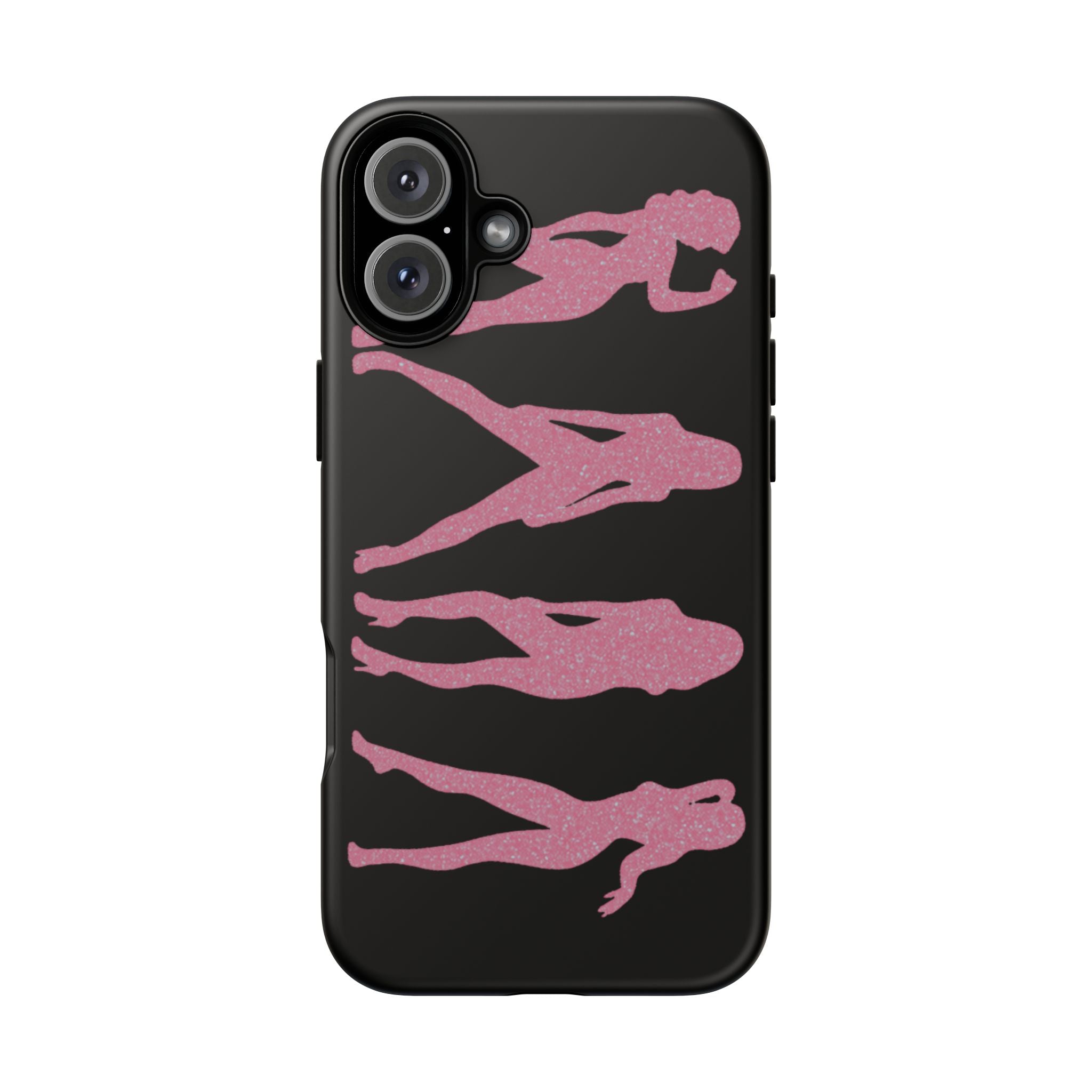 Pink Silhouette Girls Phone Case – Tough Cases Protective iPhone Cover
