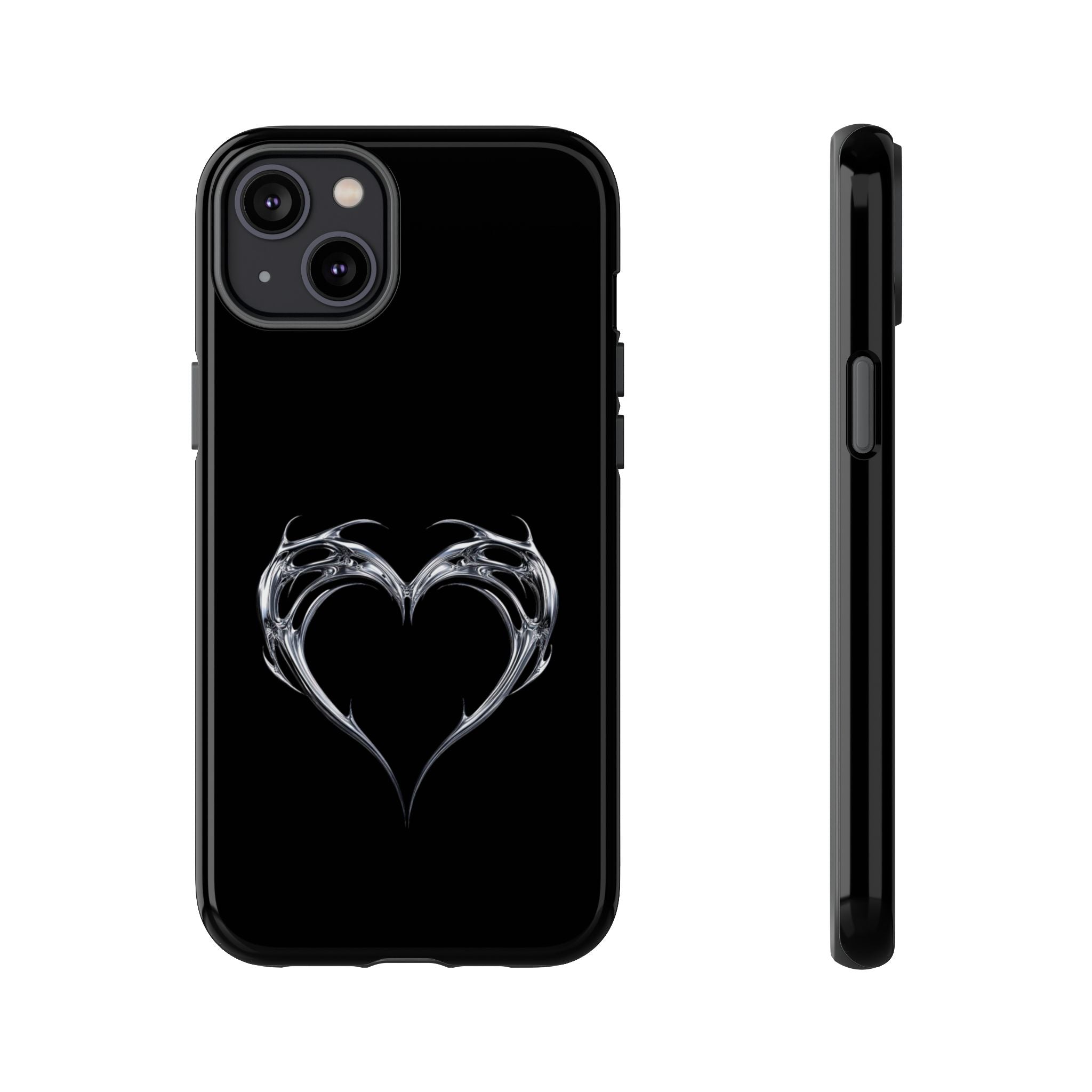 Tough Cases — Black Smoky Heart Phone Case
