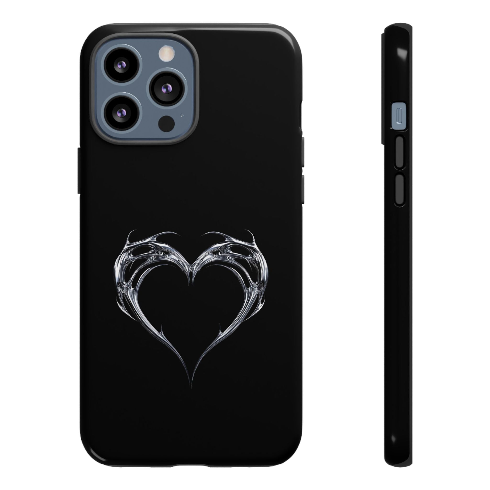 Tough Cases — Black Smoky Heart Phone Case