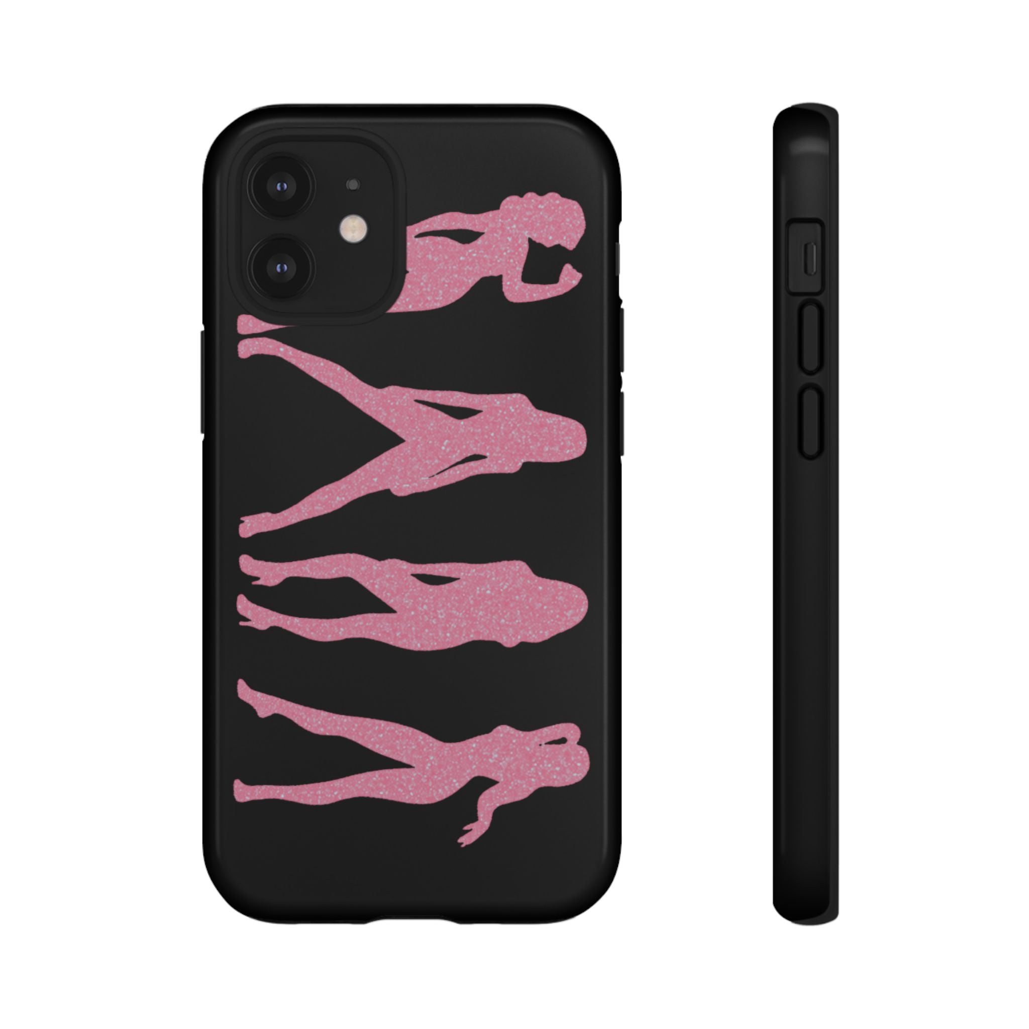 Pink Silhouette Girls Phone Case – Tough Cases Protective iPhone Cover