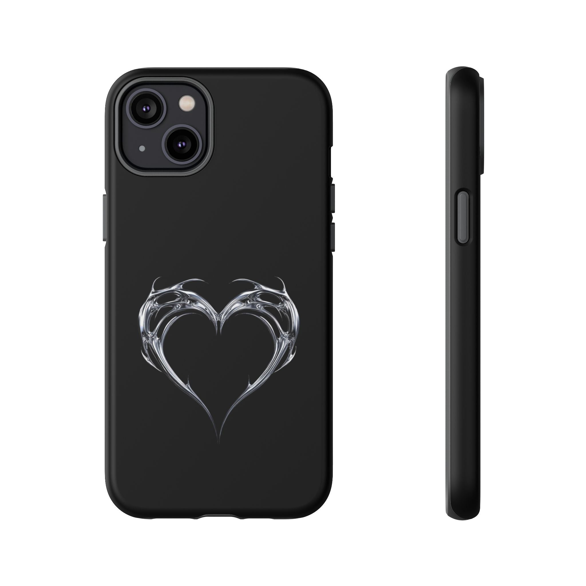 Tough Cases — Black Smoky Heart Phone Case