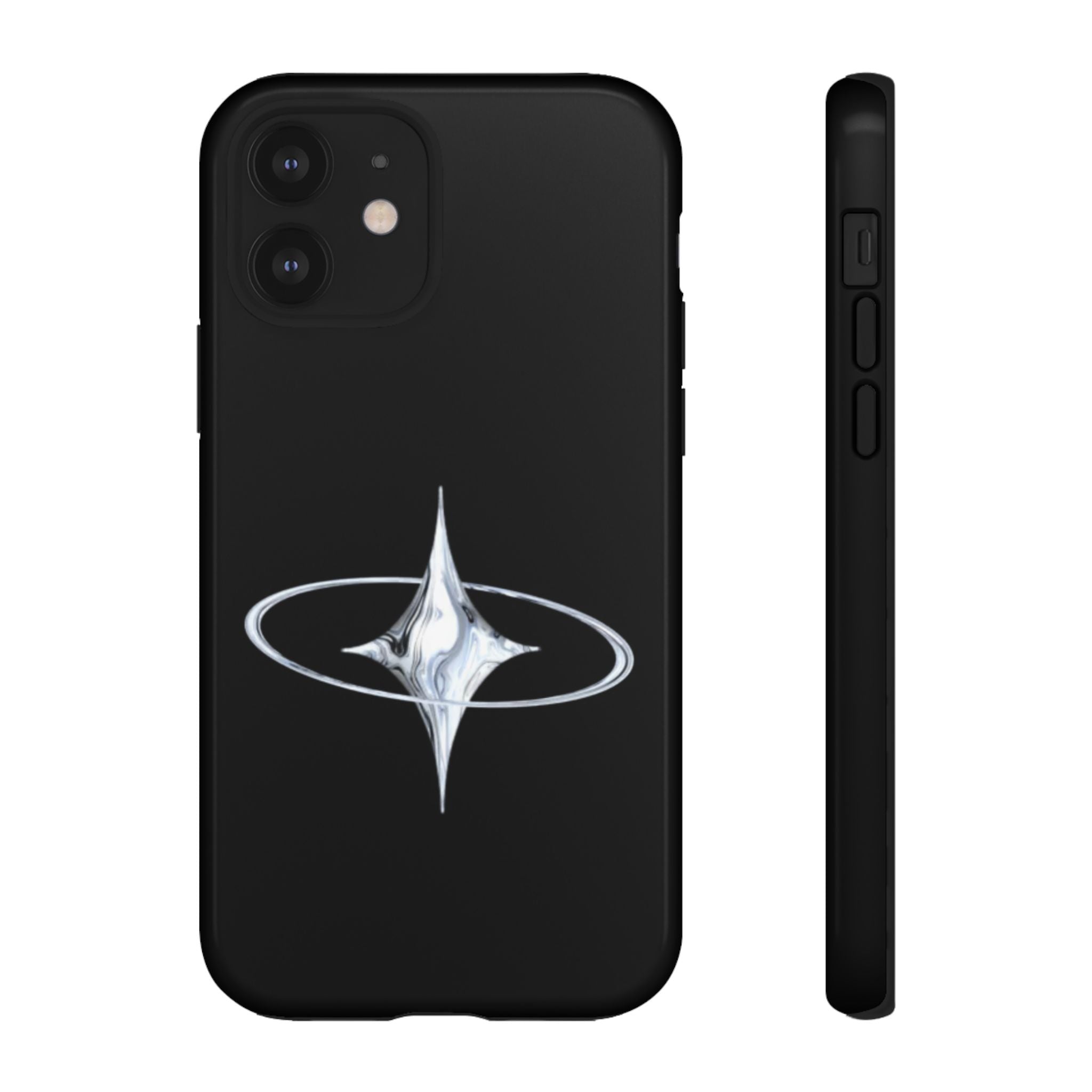 Galaxy Starphone Tough Case — Minimal Silver Star Orbit Phone Case